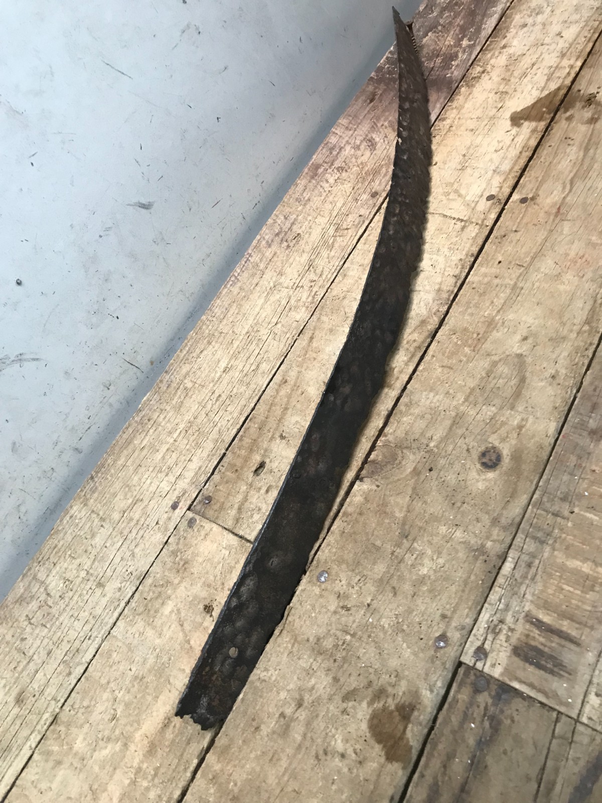 19th Century Hand-Forged Brush Knife or Cane Machete Blade North Florida