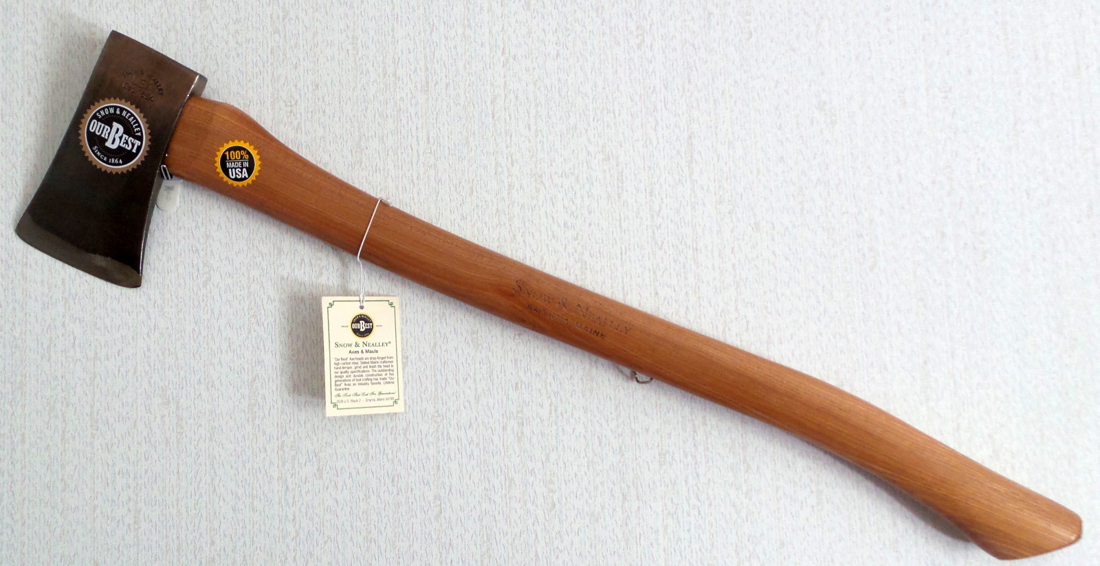 Snow & Nealley 2-1/4 pound Our Best Single Bit Axe; 016 Maine Made