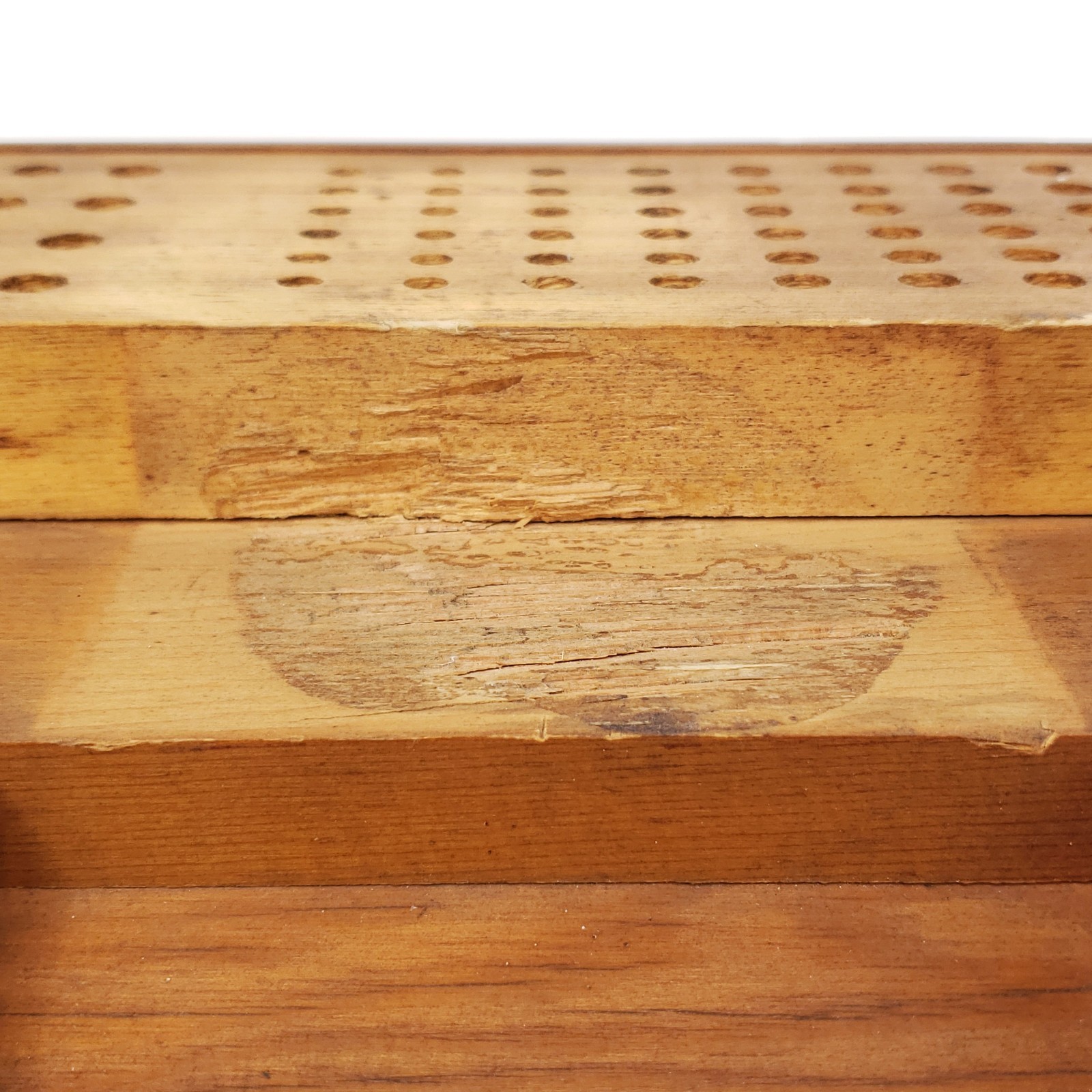 Vintage American Made Twist Drills Wood Bits Organizer Countertop Storage USA