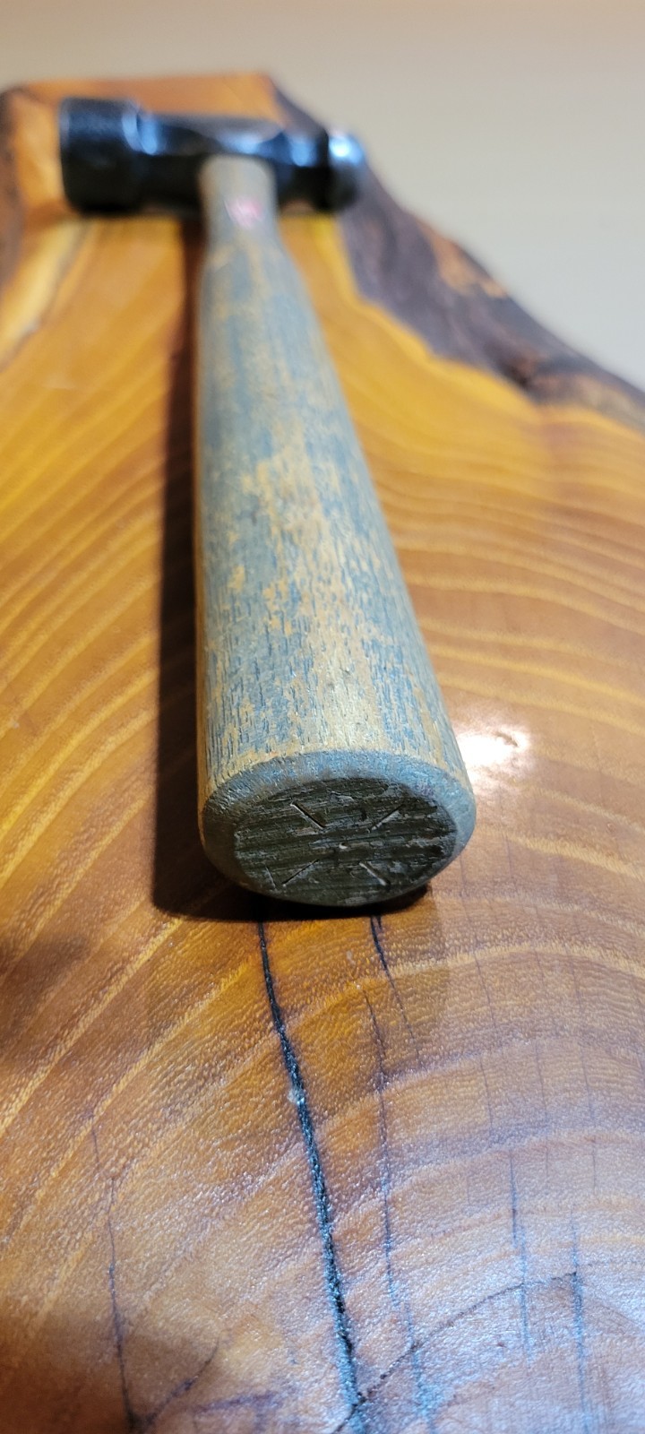 Vintage 1950s-1960s 2.5lb Stanley Handyman Ballpeen Hammer. Blacksmithing
