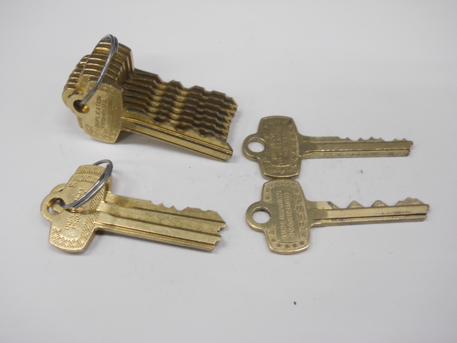 SFIC Lock parts lot H Keyway Fits Falcon Best Arrow Cut Key Lot #8