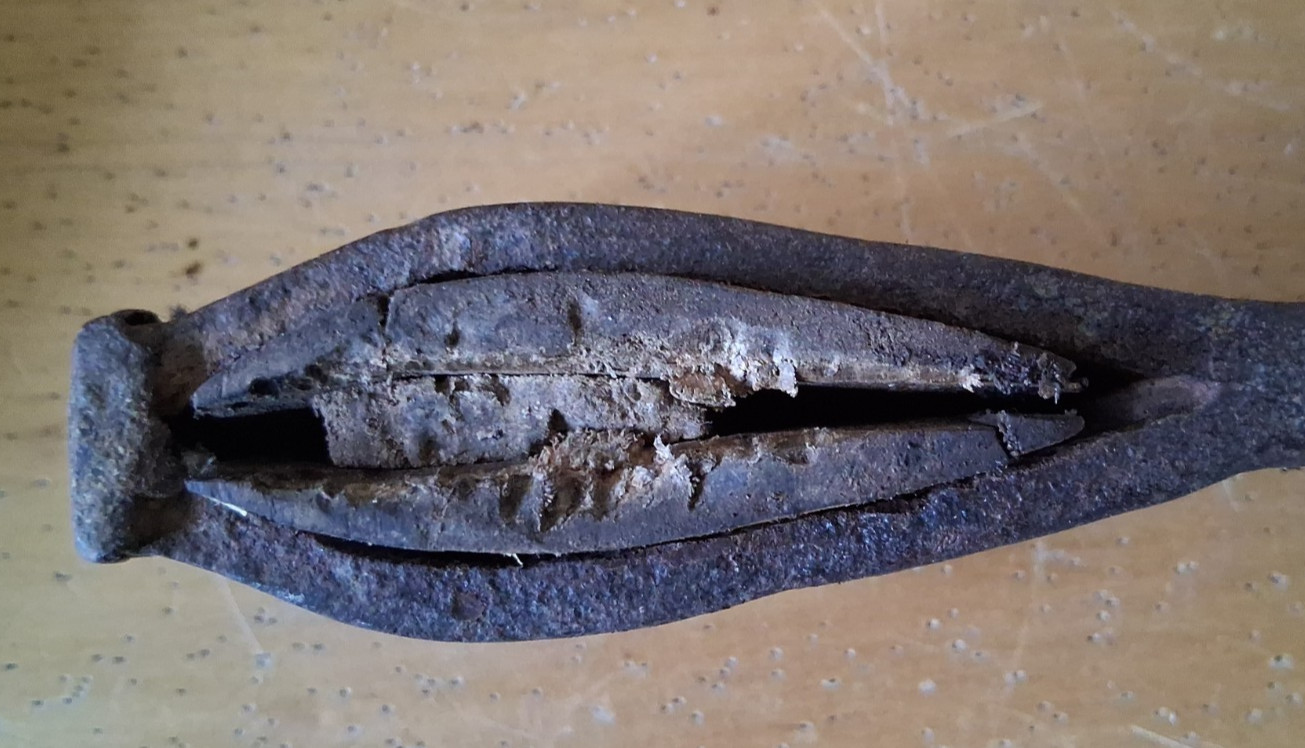 Antique Vintage Pickaroon Pick-a-roon Axe Logging Tool Head 9.5 ” Long