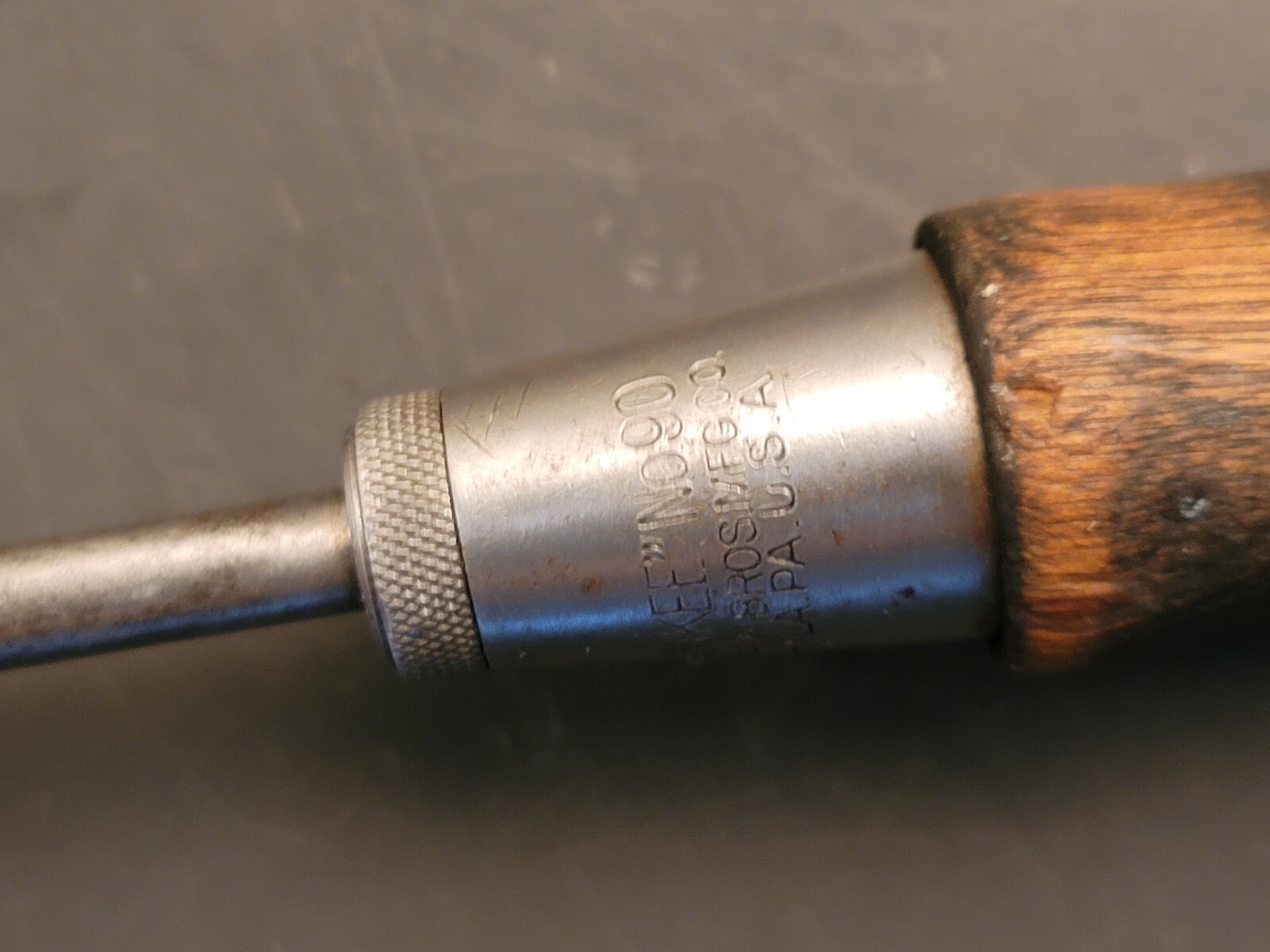Vtg 9″ North Bros Yankee No. 90 Flat-head Screwdriver Knurled Grip Wood Handle