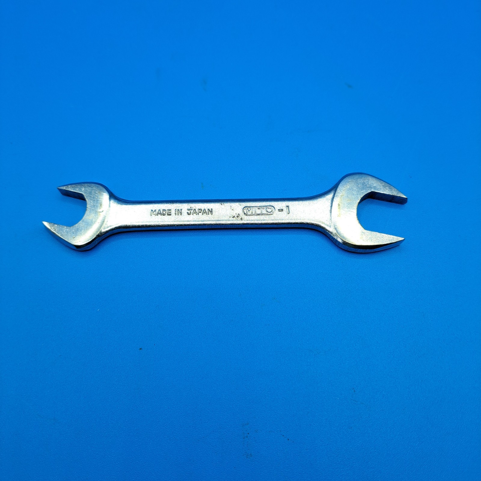 Vintage Kawasaki 14x17mm Open End Wrench, MITO, Made in Japan
