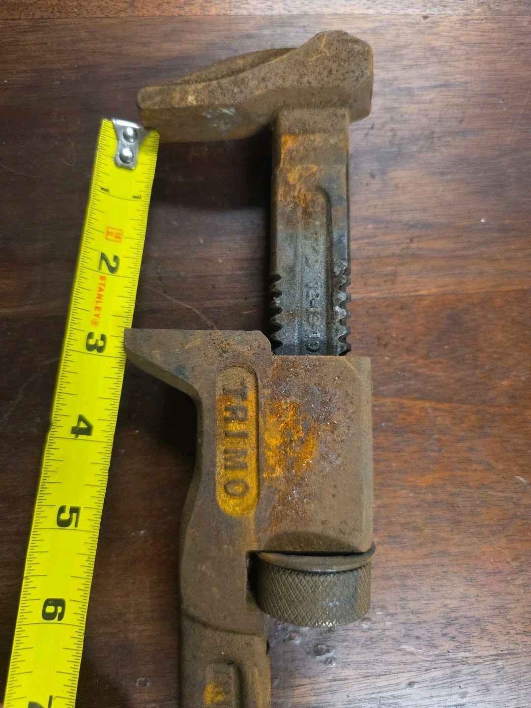 Vintage Trimont Mfg Co. 12″ Adjustable Pipe Wrench – Trimo Spud Monkey Wrench