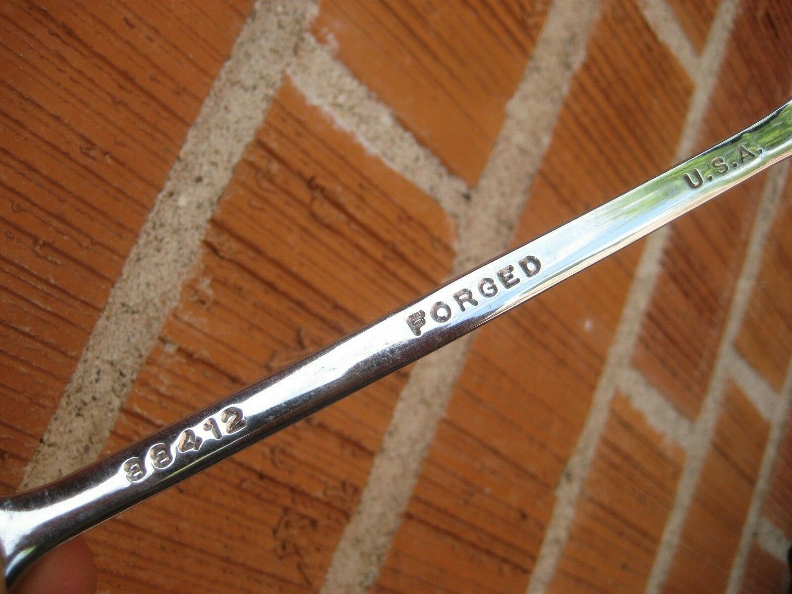 1980s Vtg S-K ** 3/8″ Combination Wrench 88412 x 12 Pt Full Chrome Polished USA
