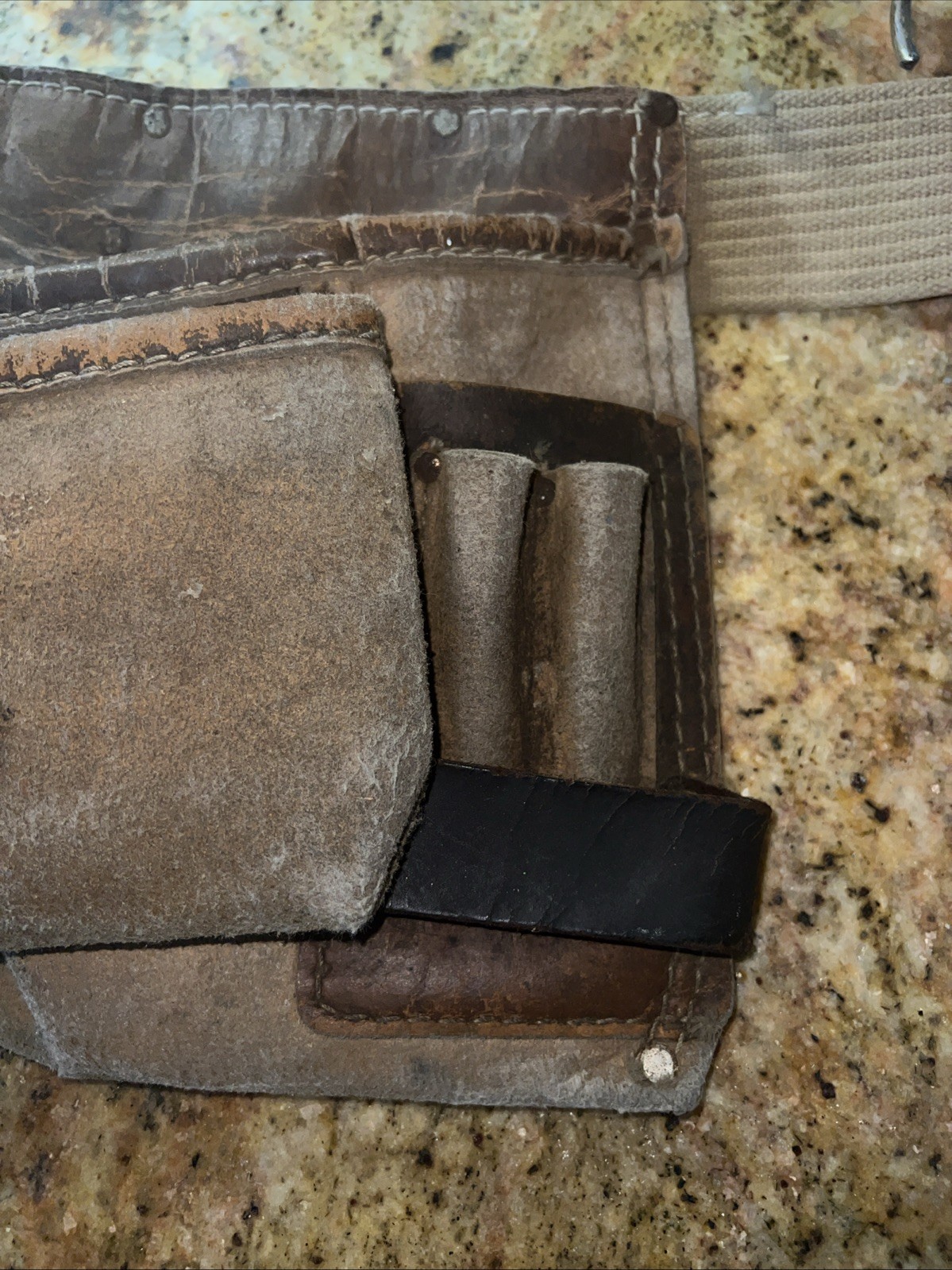 Tool Belt Carpenter’s Apron Vintage Sears Craftsman Leather Cowhide Electrician