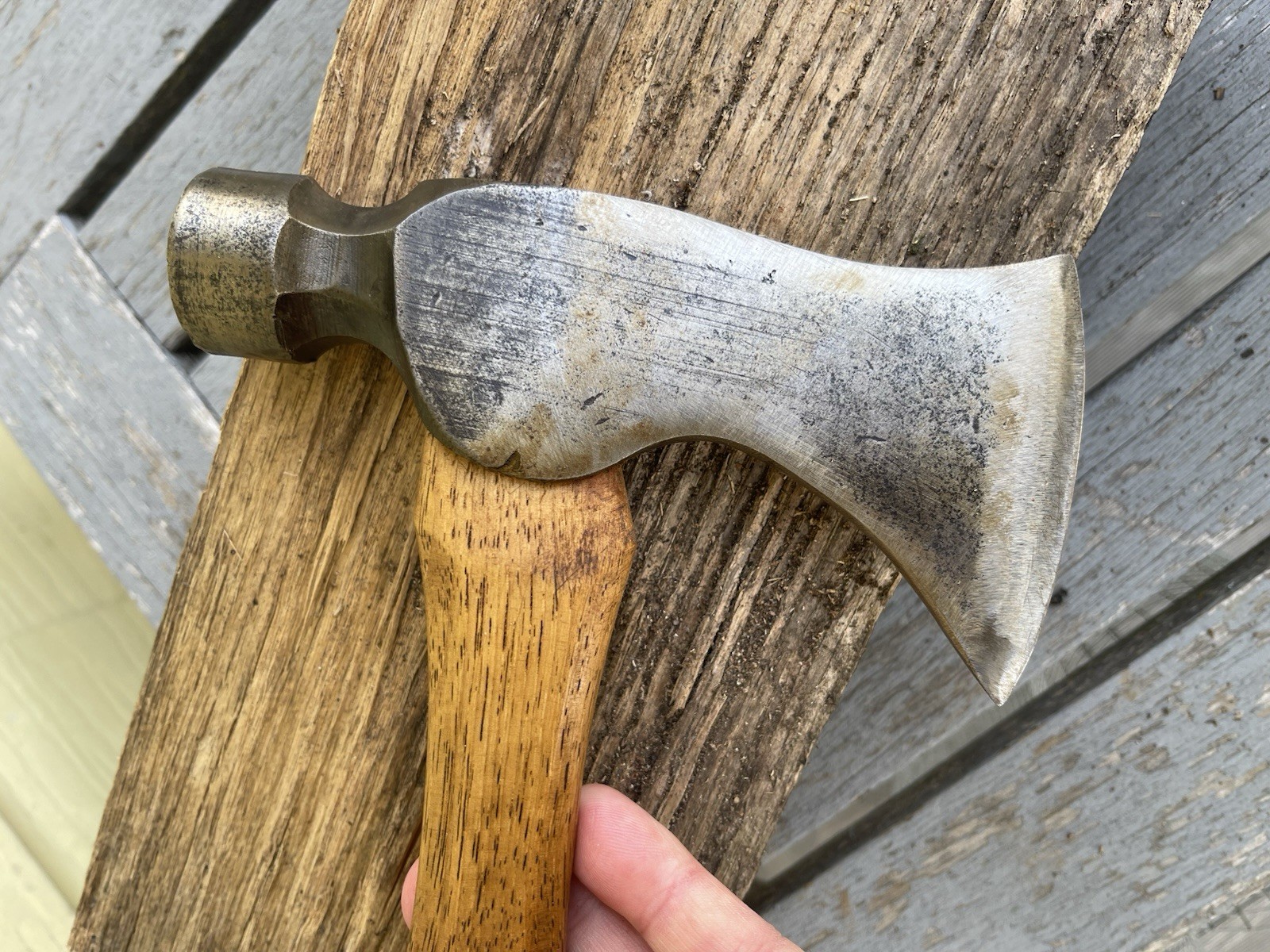 Vintage Re-Shaped True Temper R2-S Carpenters Hatchet Axe Tomahawk Reworked