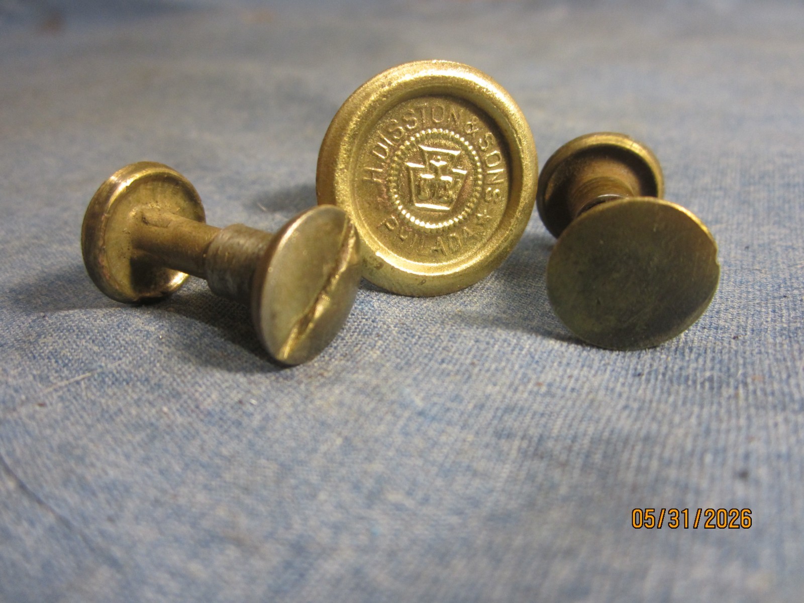 Disston & Sons PHILADA Hand Saw Medallion & Screws (Y)