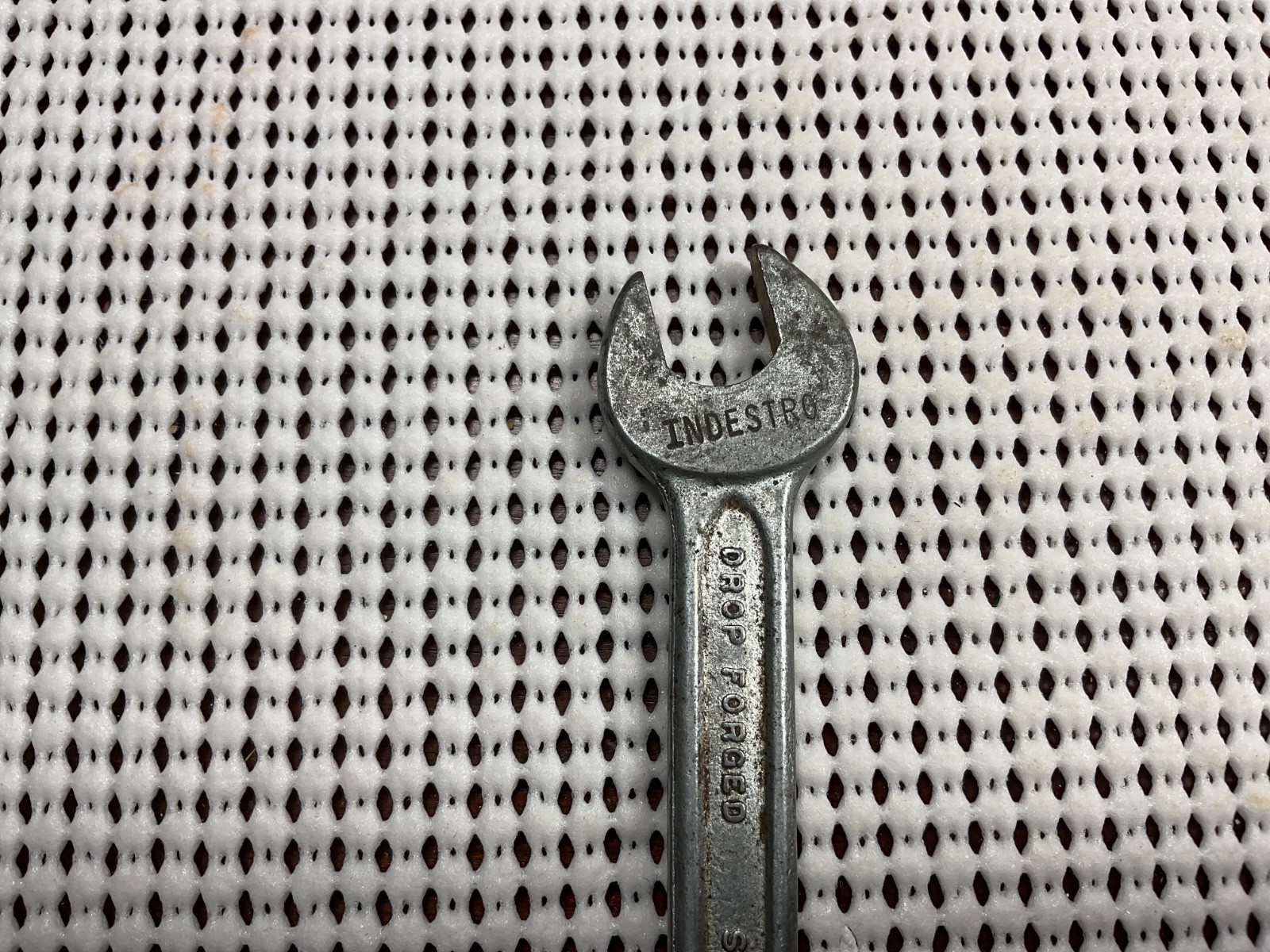 Vintage 0723 Indestro 3/8 x 7/16 Double Open End Wrench – 4 1/4” Long