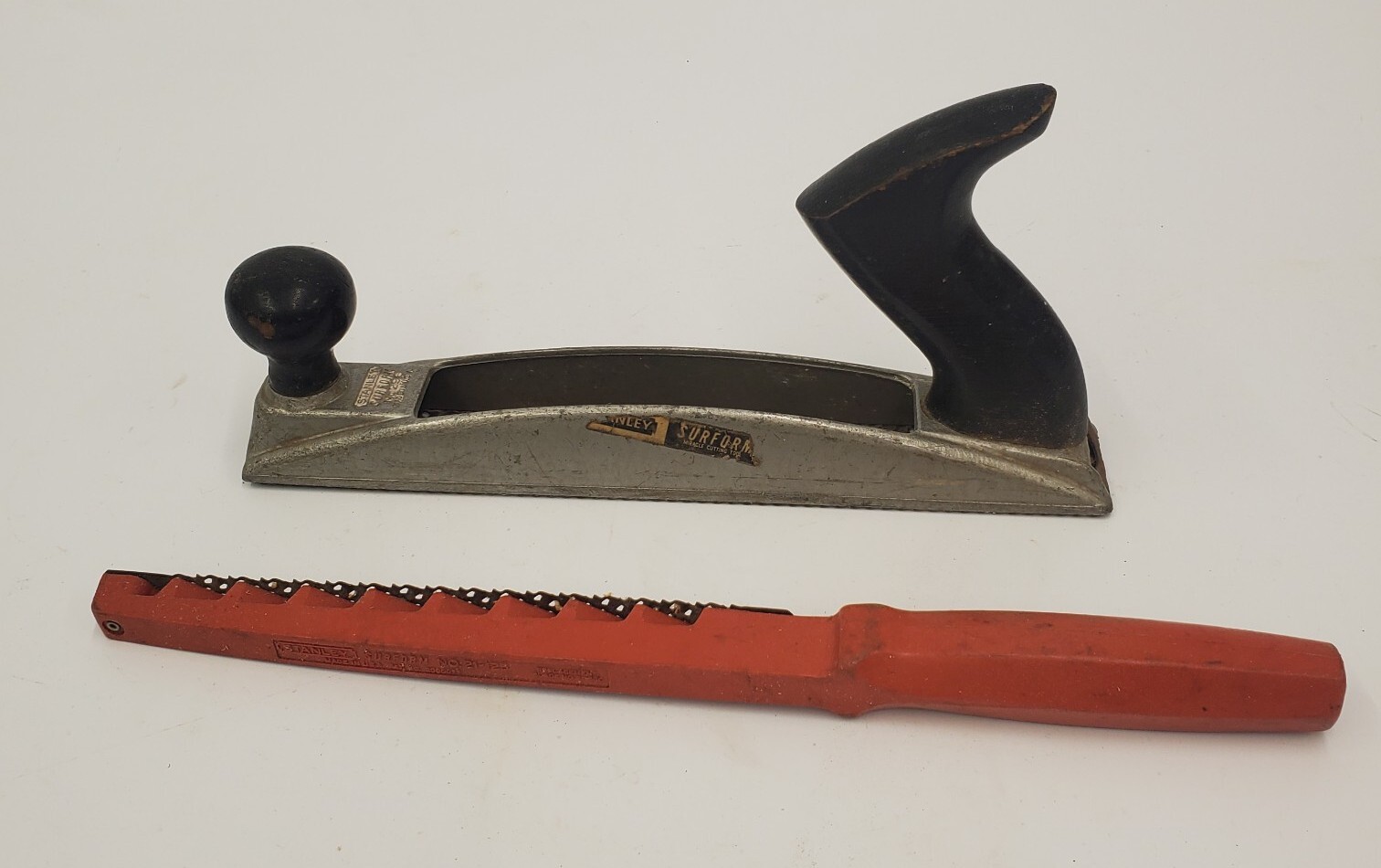 Vintage Stanley Surform Hand Plane Rasp Lot of 2 No. 296 & No. 21-125 Tools