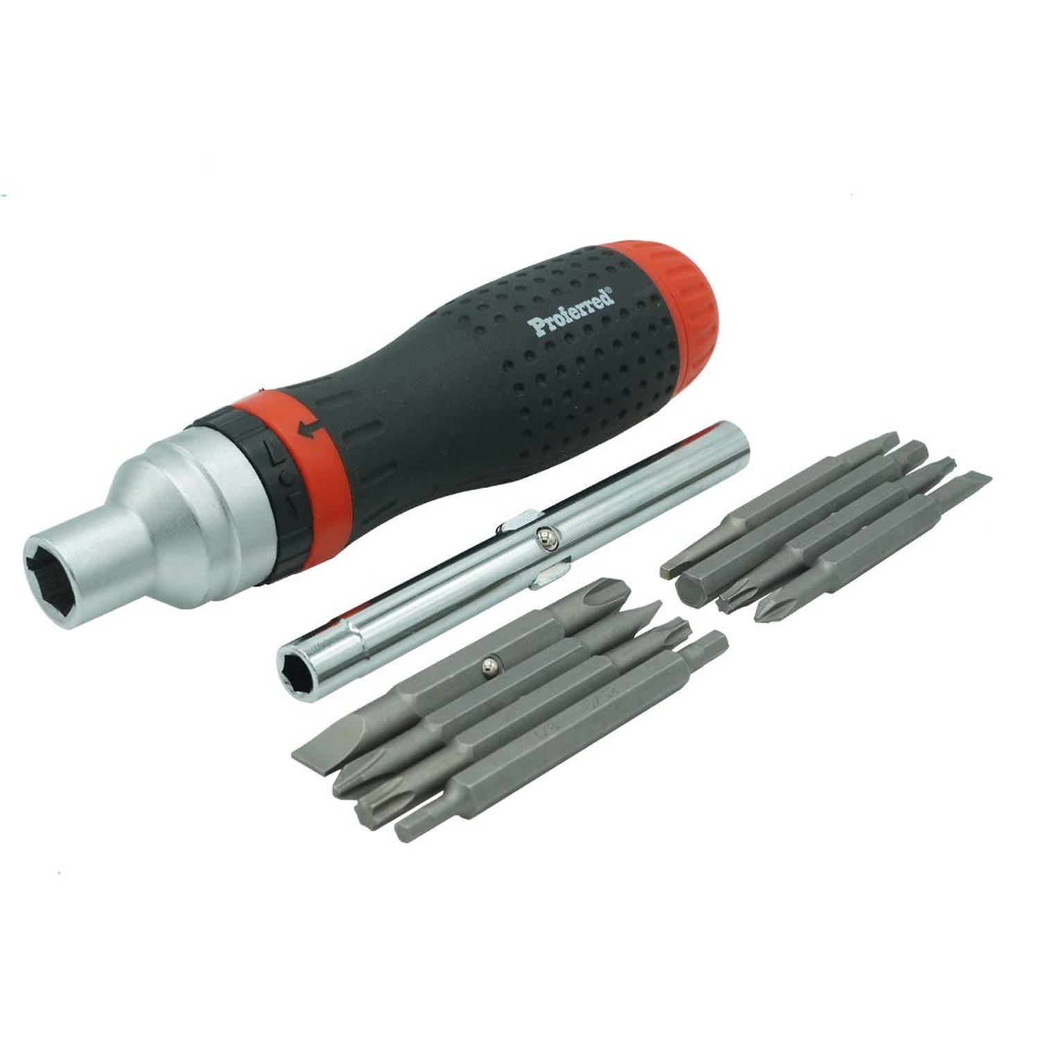 T29004 Interchangeable Bit Screwdriver Sets, Ratcheting 19 Piece in 1 Fast Ship