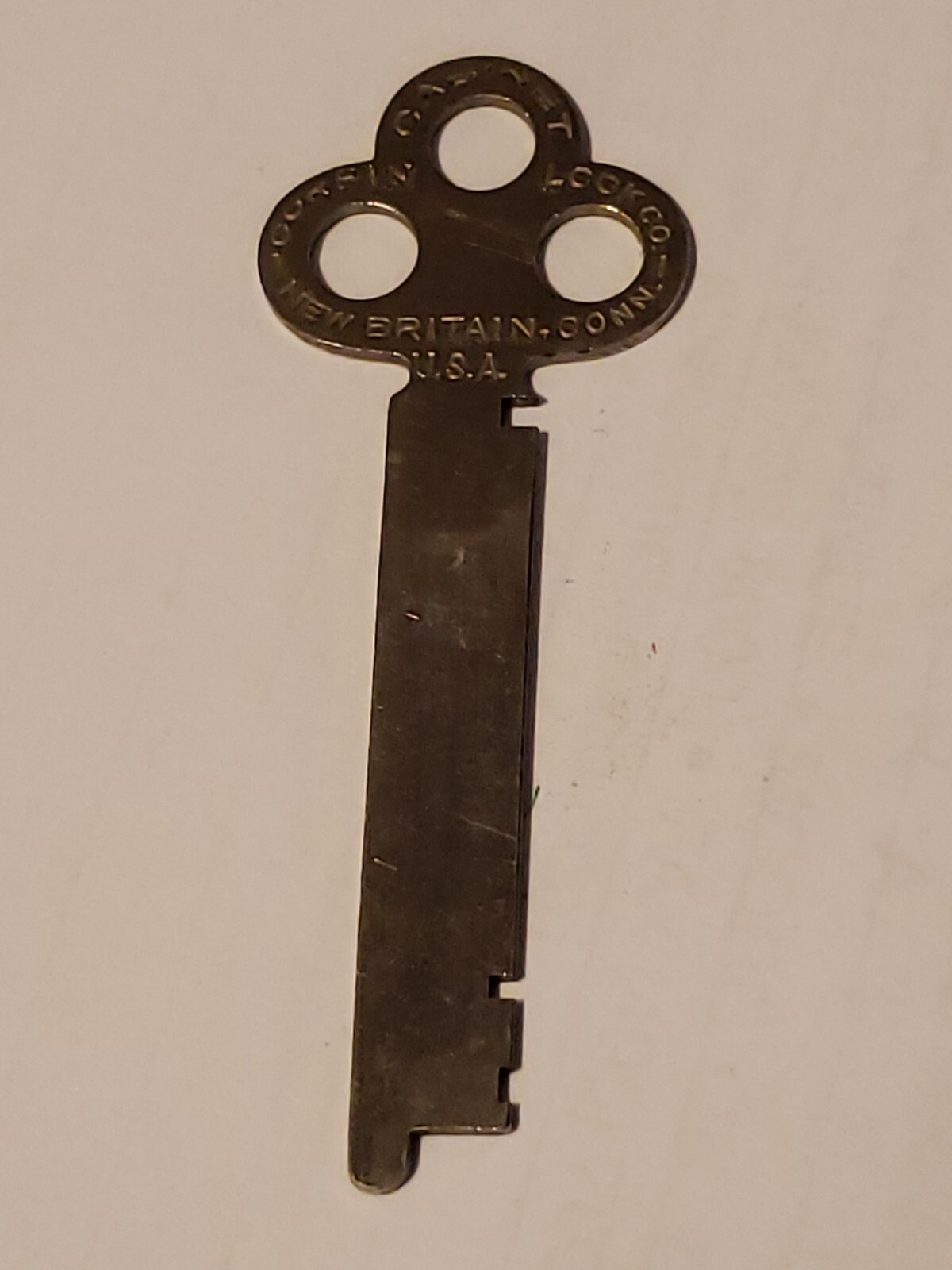 Corbin Cabinet Lock Co Flat Steel Key Number 4J1