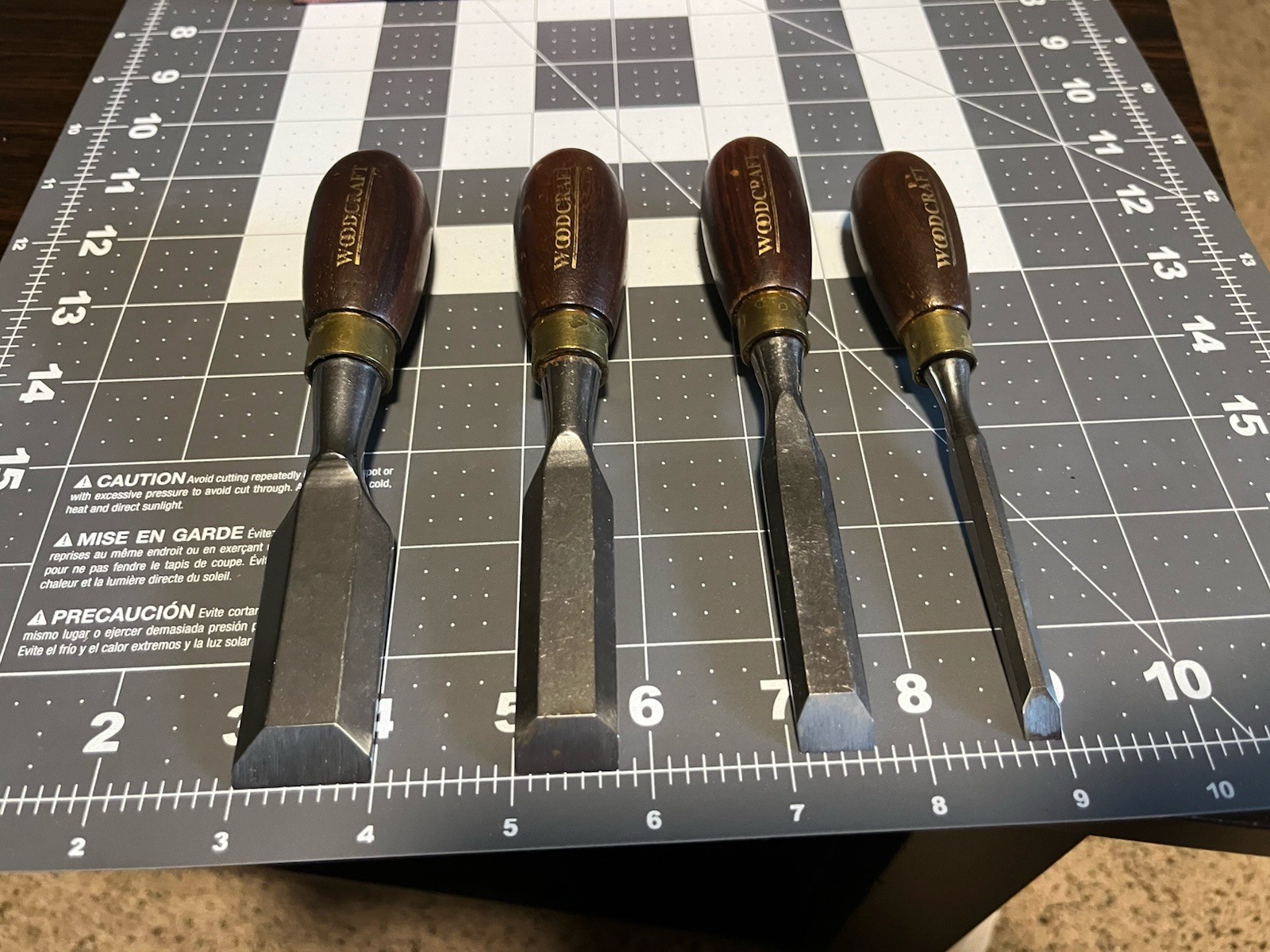 Woodcraft 4 Pc Butt Chisel Set