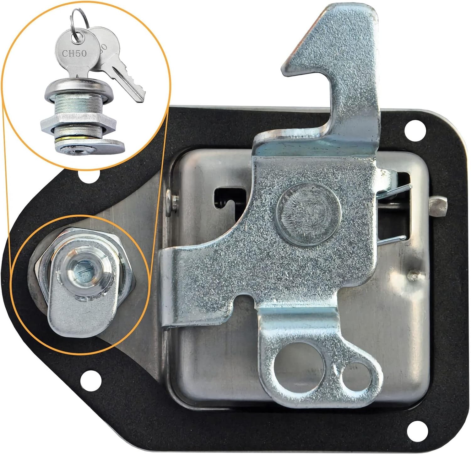 Truck Tool Box Lock Replacement with Keys Pickup Toolbox Latch Cylinder 2 Pack