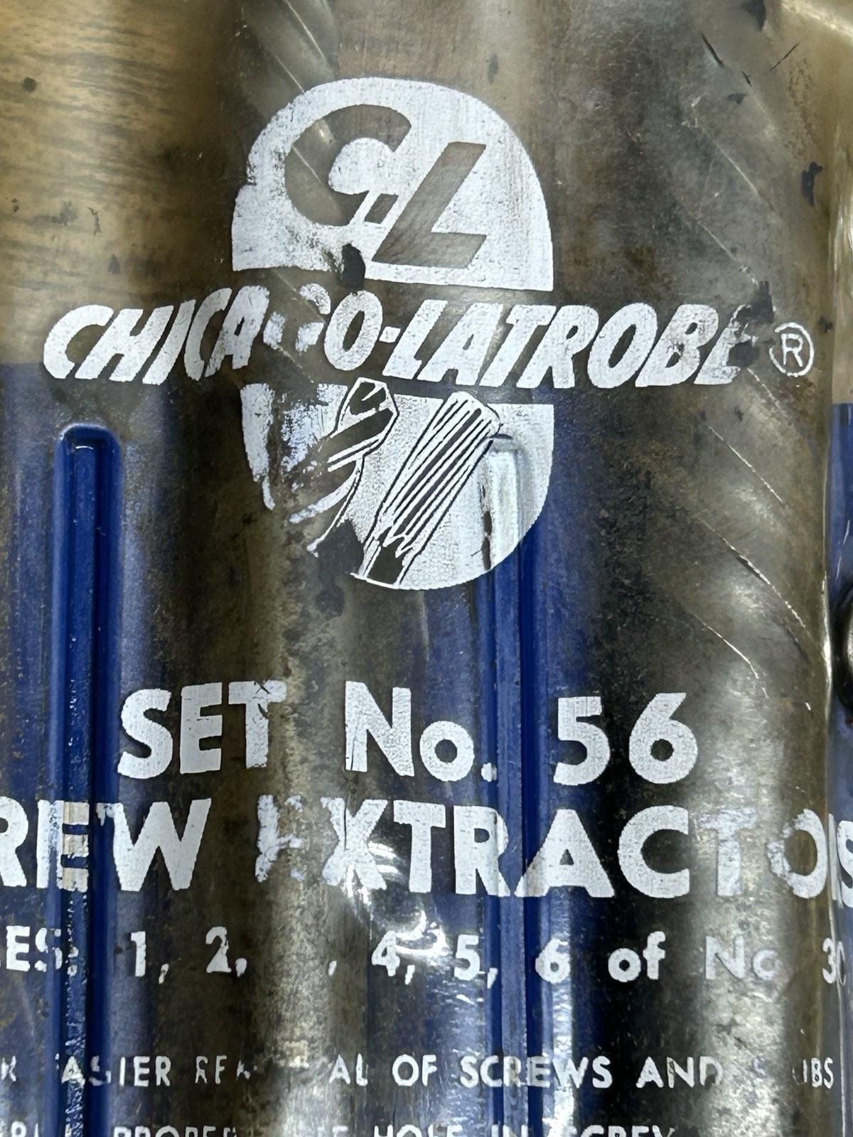 VTG. Made In USA 6pc.Set No.56 Screw Extractors ~ Used In Original Pouch~ 1 gone
