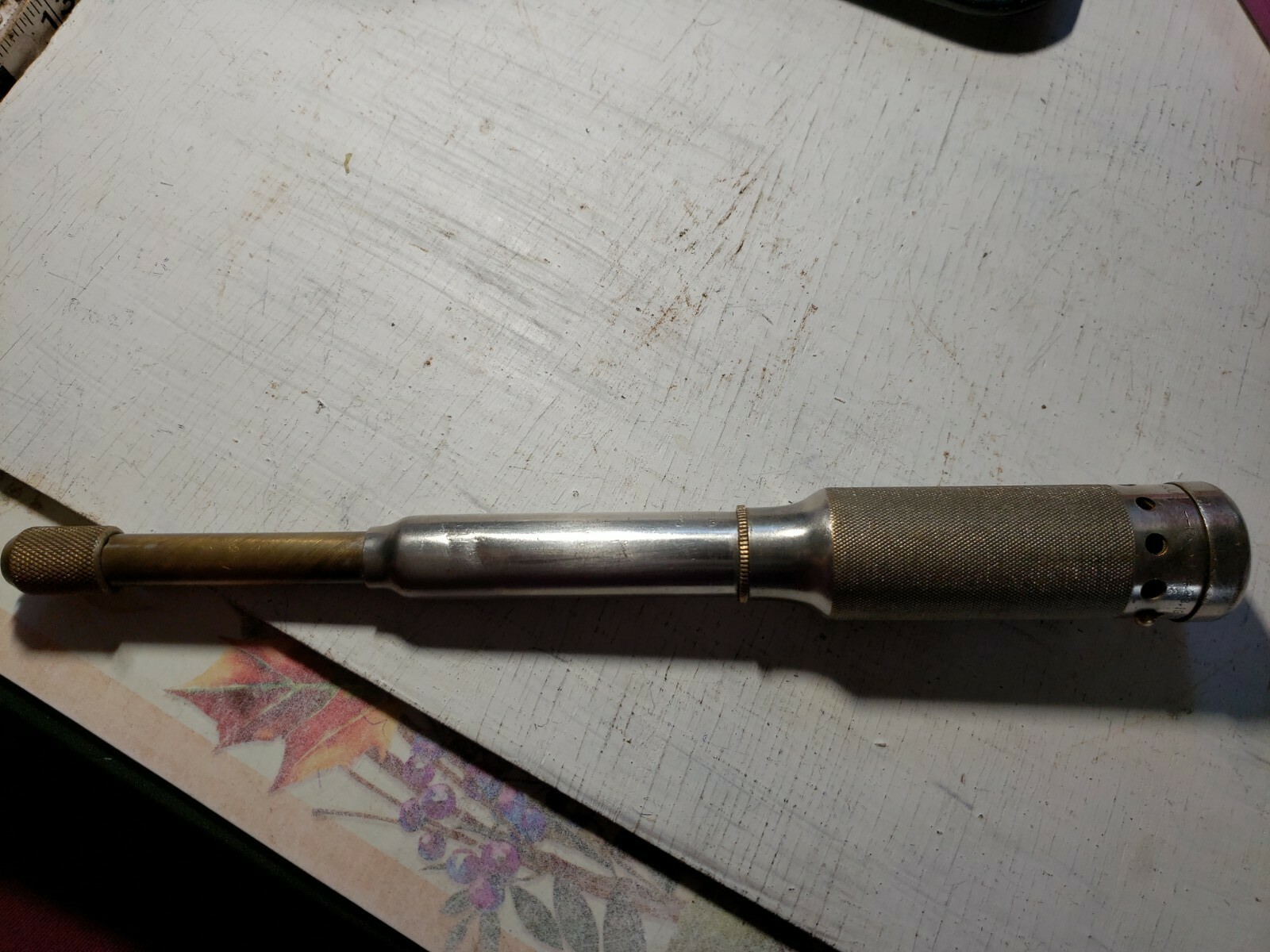 Rare Antique Goodell-Pratt- Push Drill Spiral Screwdriver Pat Date Dec 28 1915!