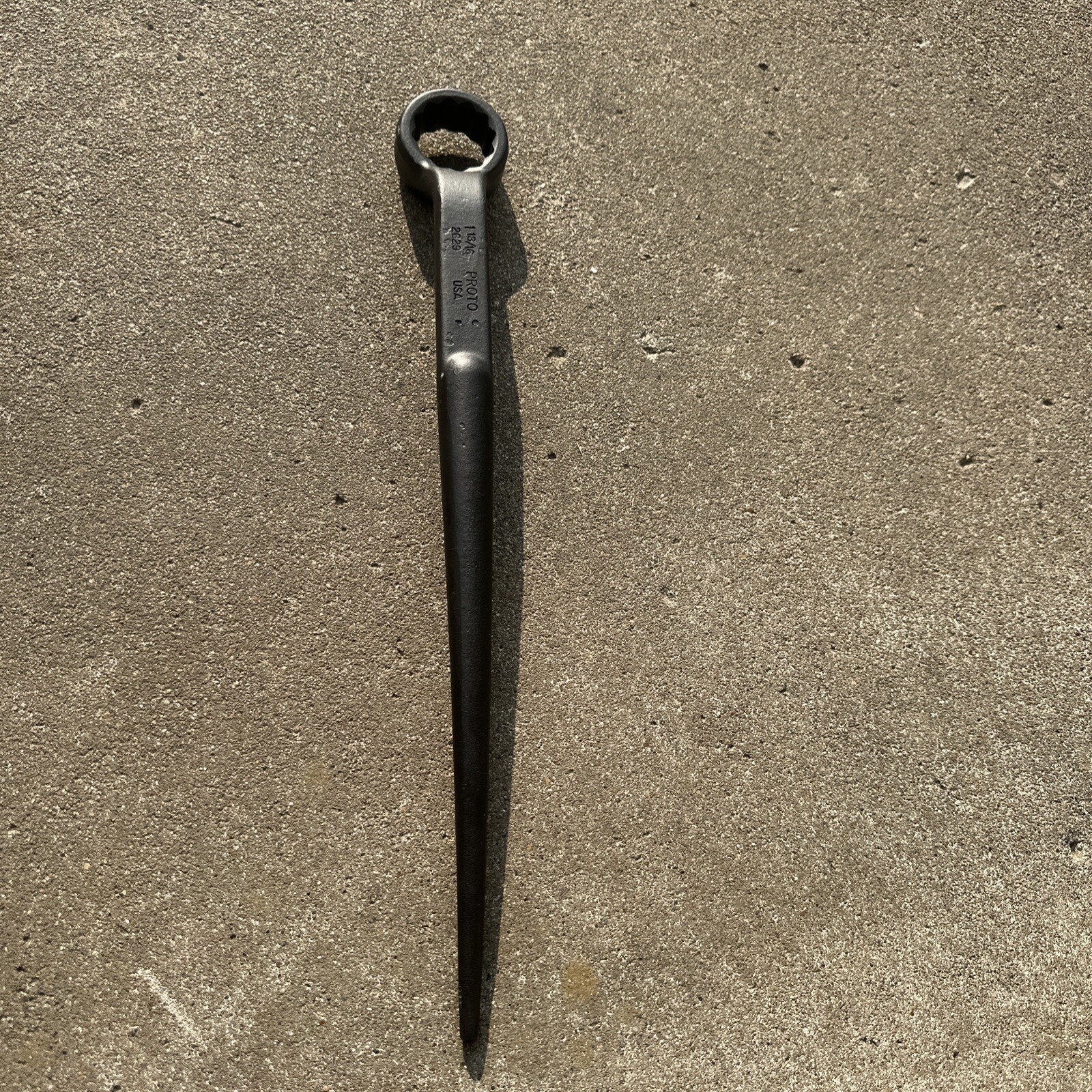 Proto 2629 Box End 1-13/16″ Spud Handle Wrench USA 12 Point Off Set Ironworker
