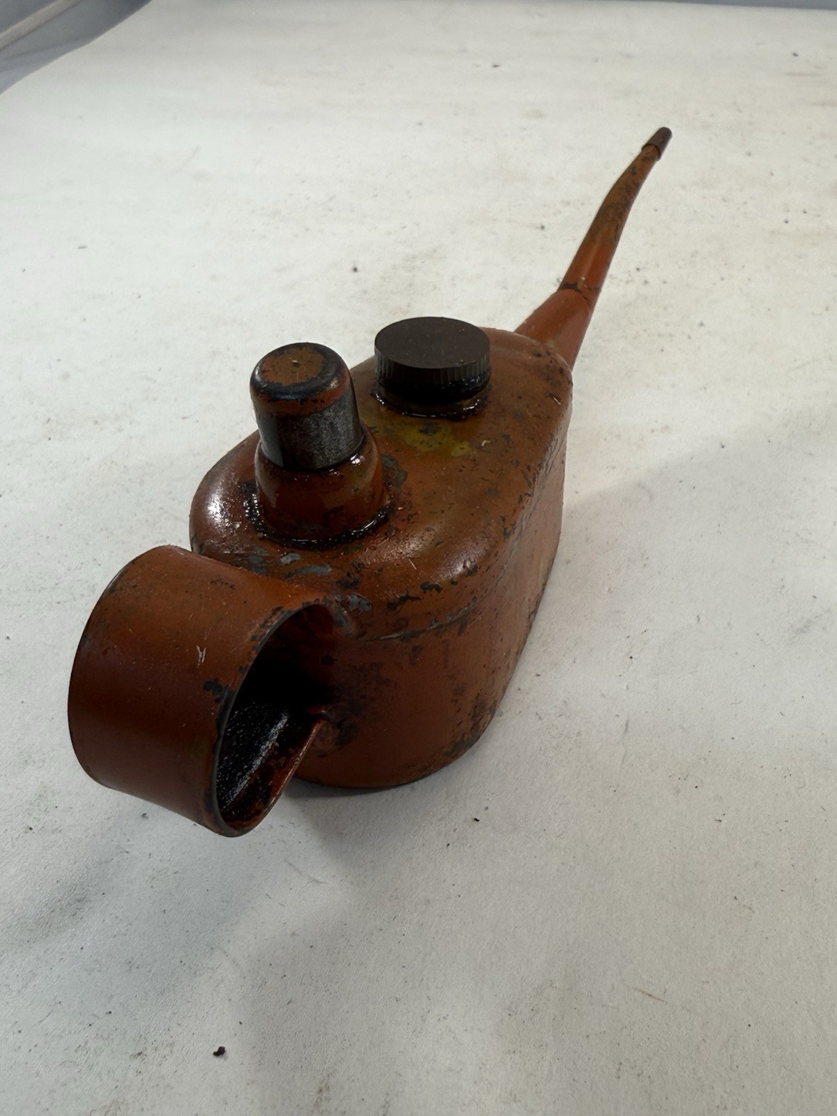Vintage Metal Oil Can Pump With Long Spout, Engineering Machine Shop LAS20 B3
