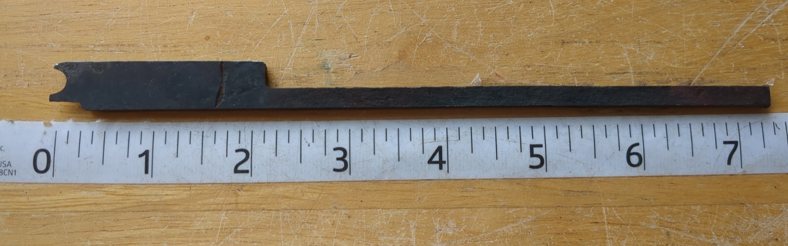 Vintage Antique Bead Plane Iron Blade, 1/4″ x 7 1/4″