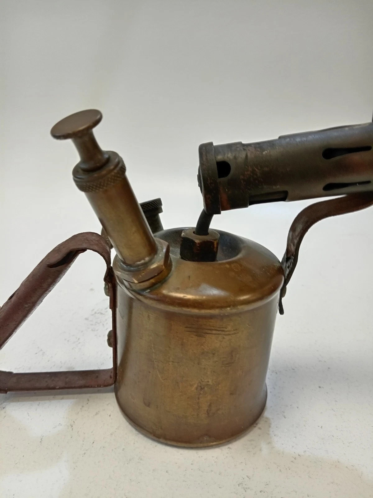 Vintage Primus S30 Petrol Blow Torch Lamp Collectors Decorative Brass Untested