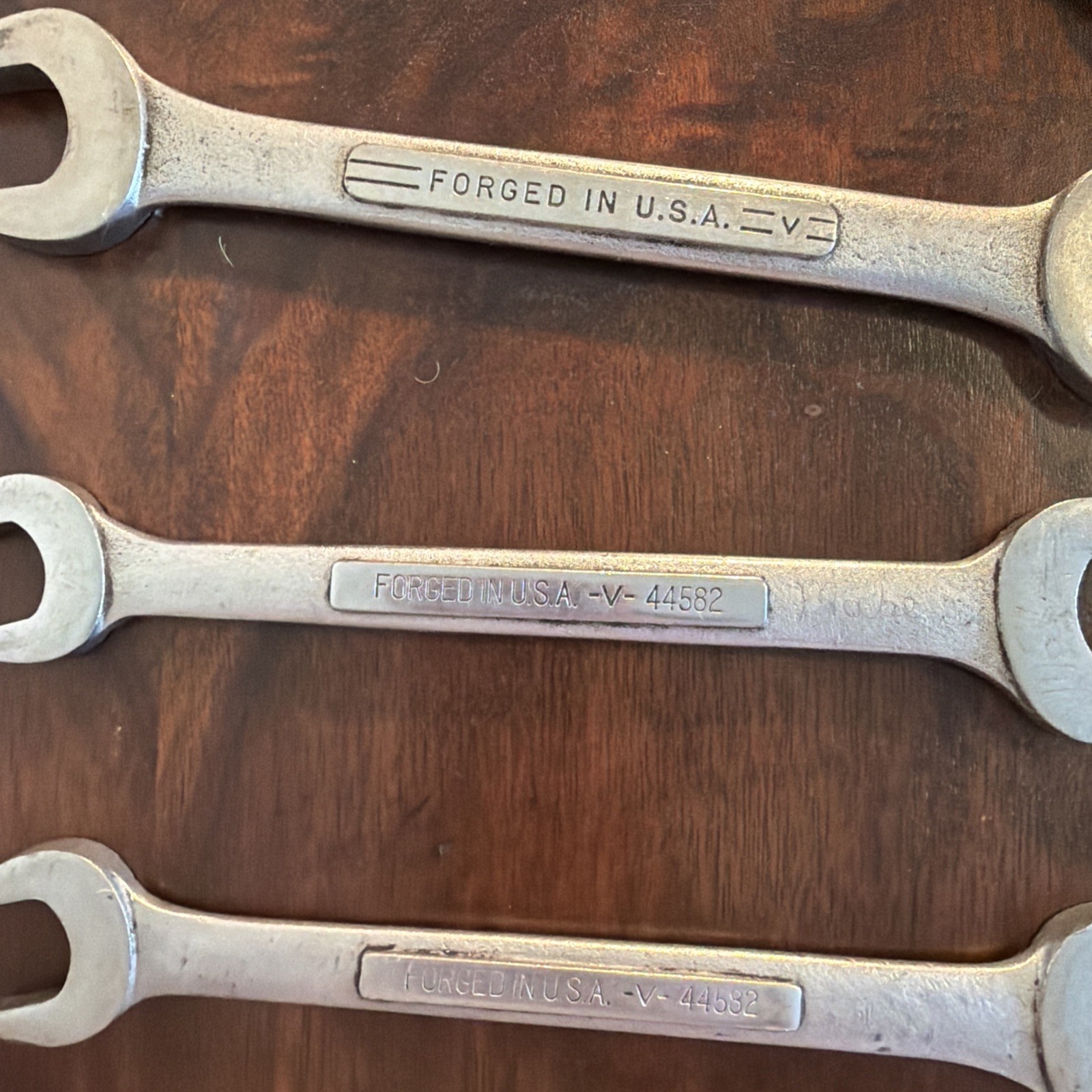 Craftsman V-Series 3/4 5/8 13/16 25/32 7/8 15/16 1 Open-End Wrench Set Of 5 USA