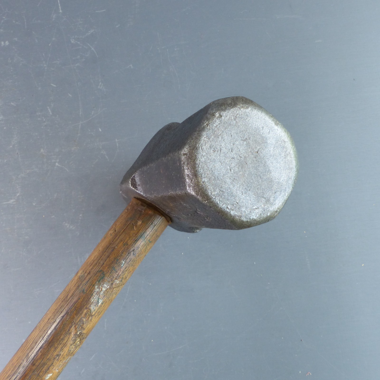 Vintage 1943 WWII British Military 7lb Sledge Hammer Broad Arrow TS&S Blacksmith