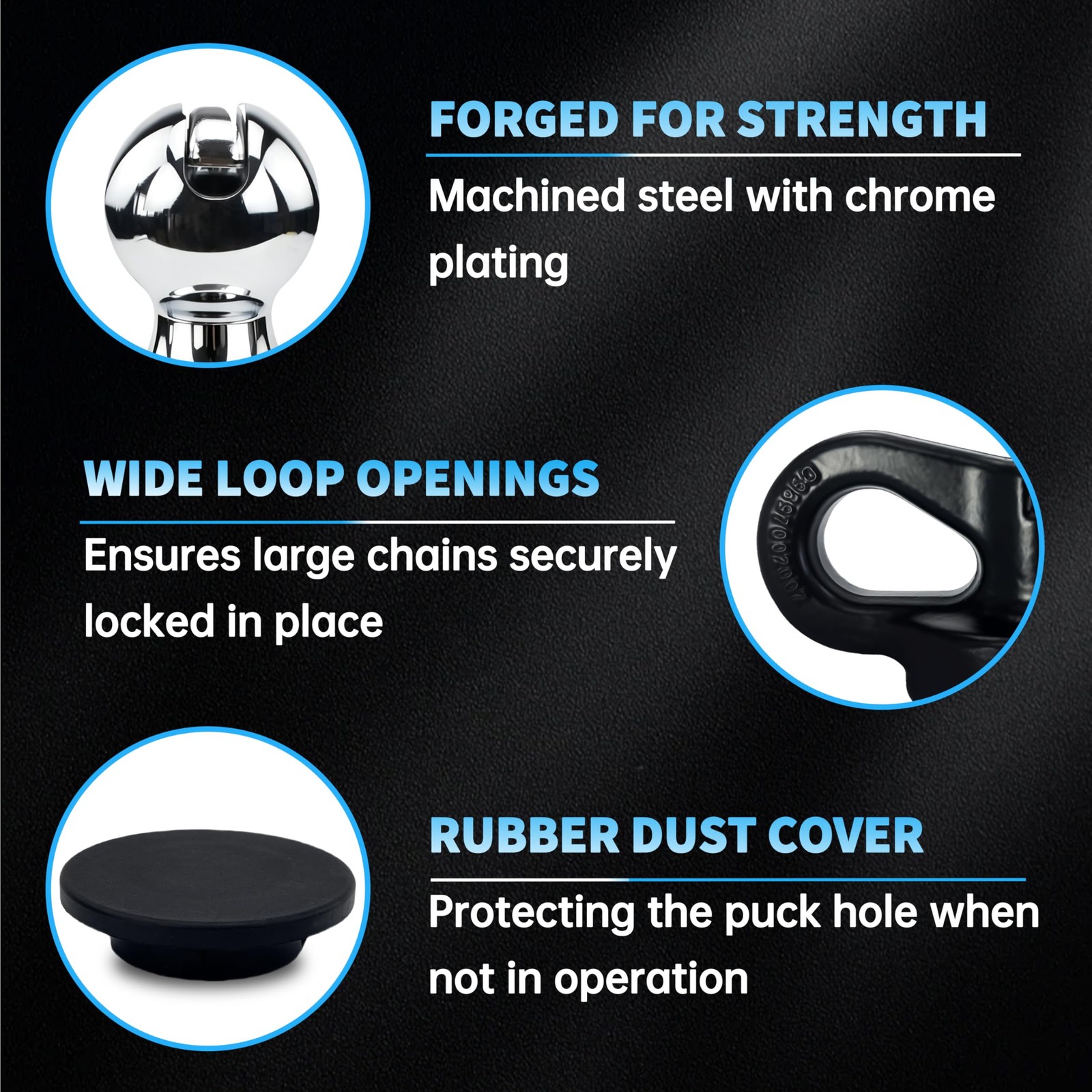 60638 Upgraded 38k Puck System Gooseneck Hitch Ball Kit Compatible with