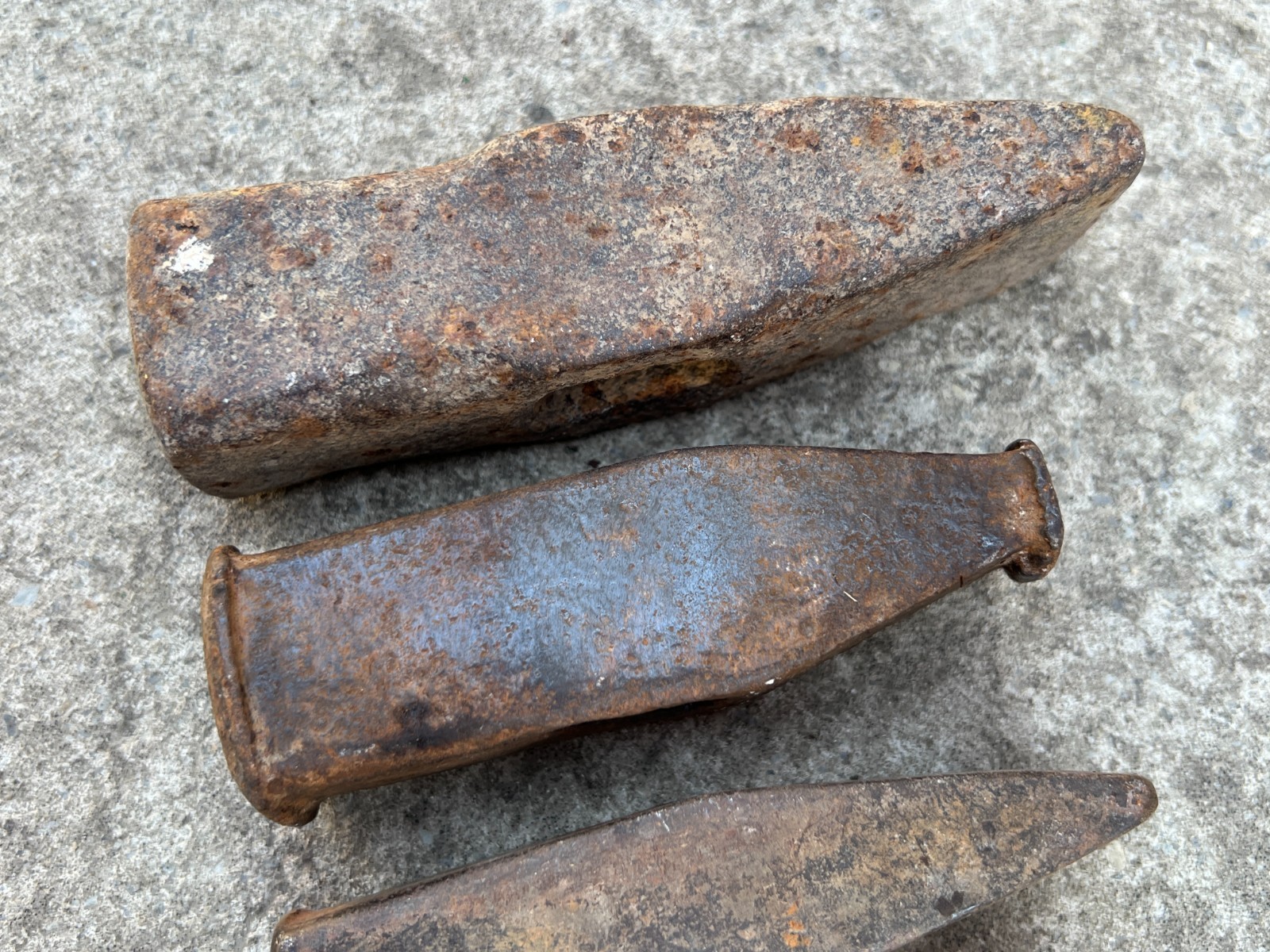Soviet Vintage Metal Hammers Set 6 pcs / Old Industrial Hand Tool, Made in USSR.