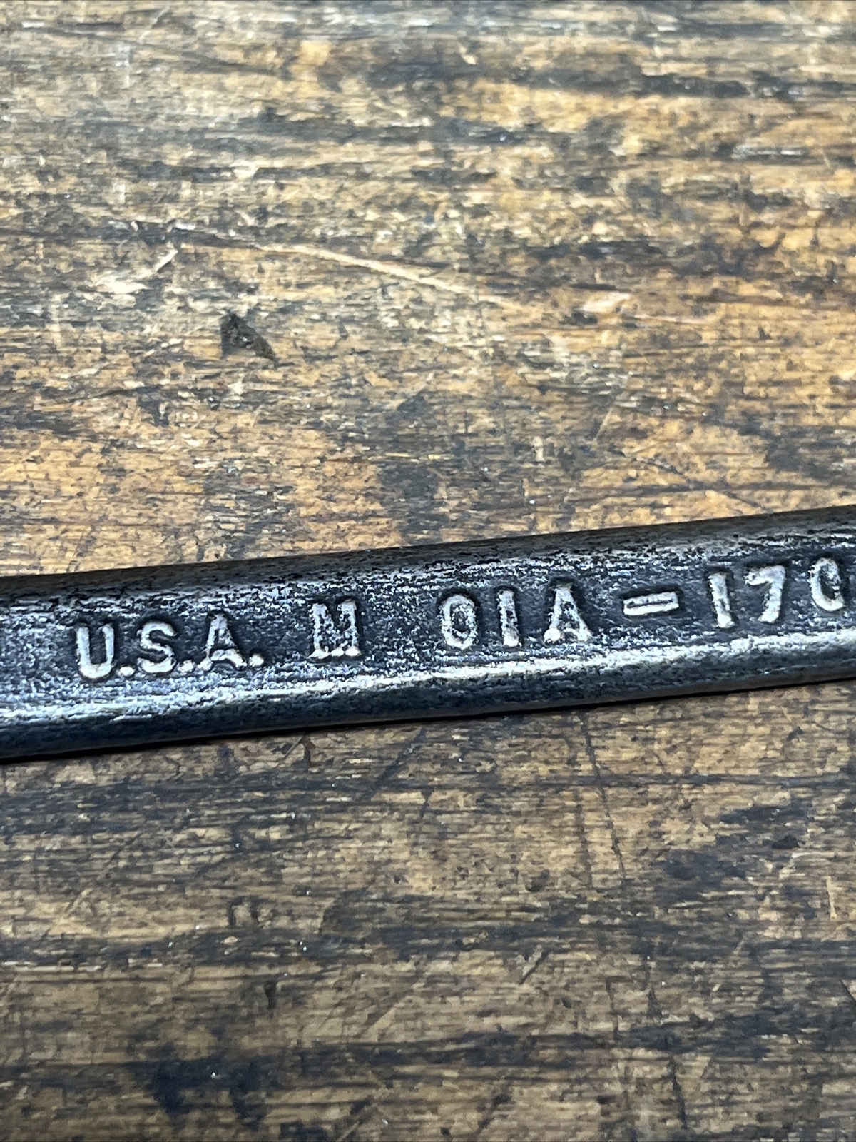 Vintage FORD M 01A-17017B Double Offset Box Wrench, Made in USA. Ford Script