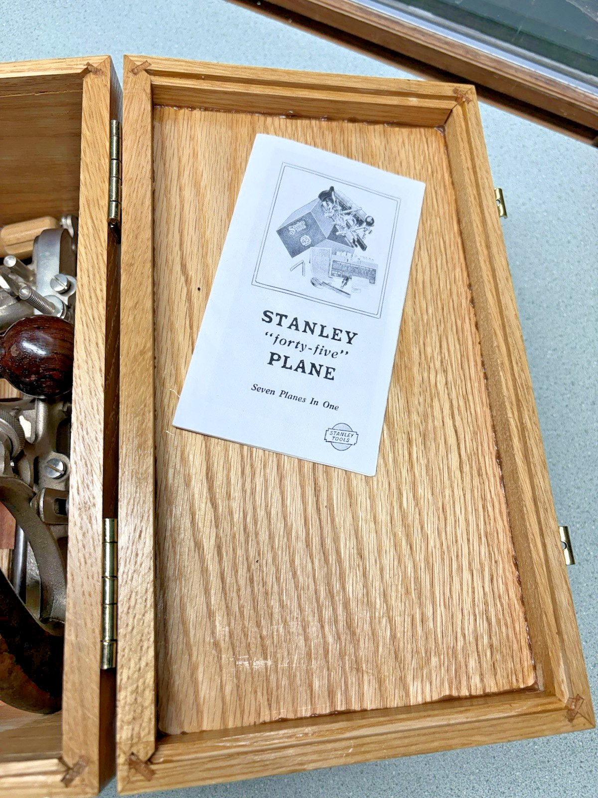 Stanley No 45 Combination Plane complete Cutters custom box mint NICE Sweetheart