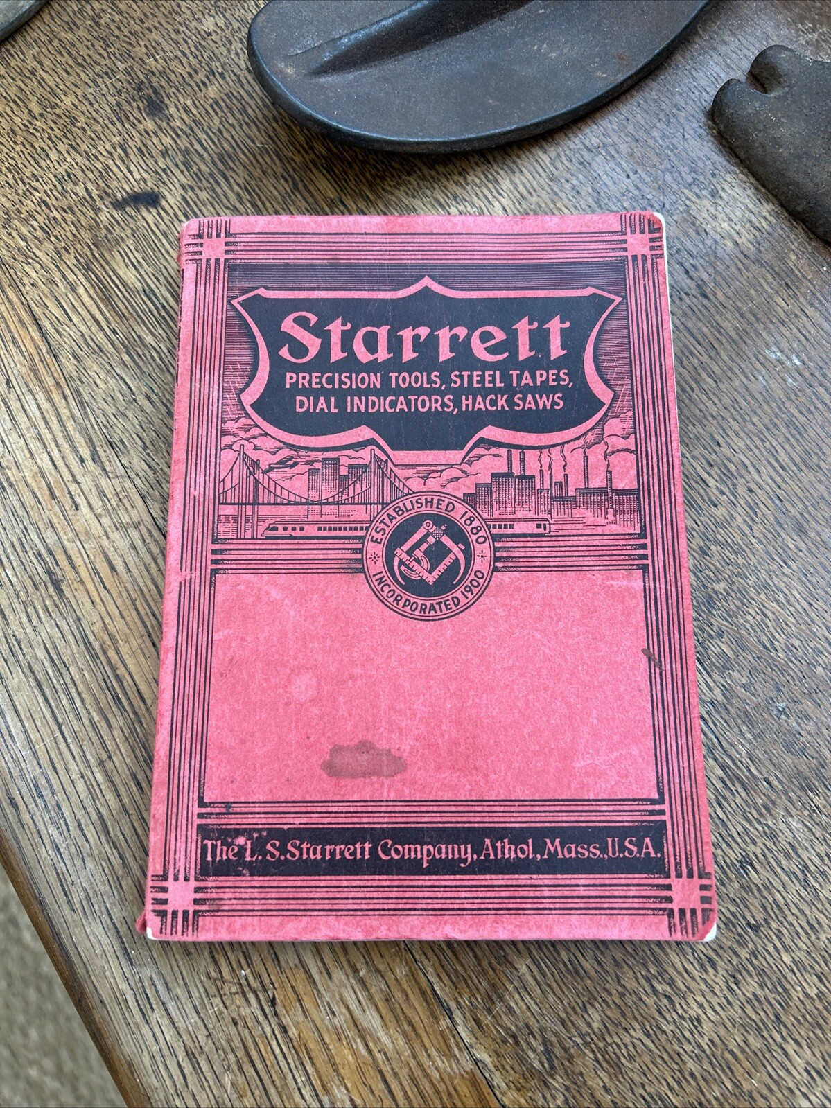 VINTAGE Starrett MACHINIST Tools Catalog No. 26 1938 Calipers Levels Gauges USA