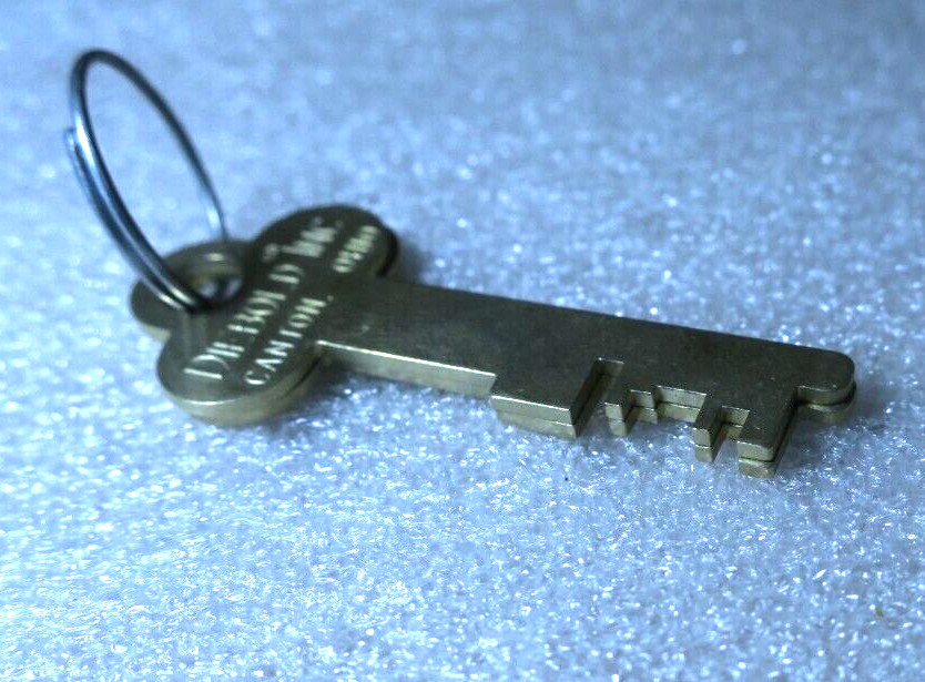 Vintage DIEBOLD INC Flat Key Set #254 Canton Ohio Safety Box Key ✅