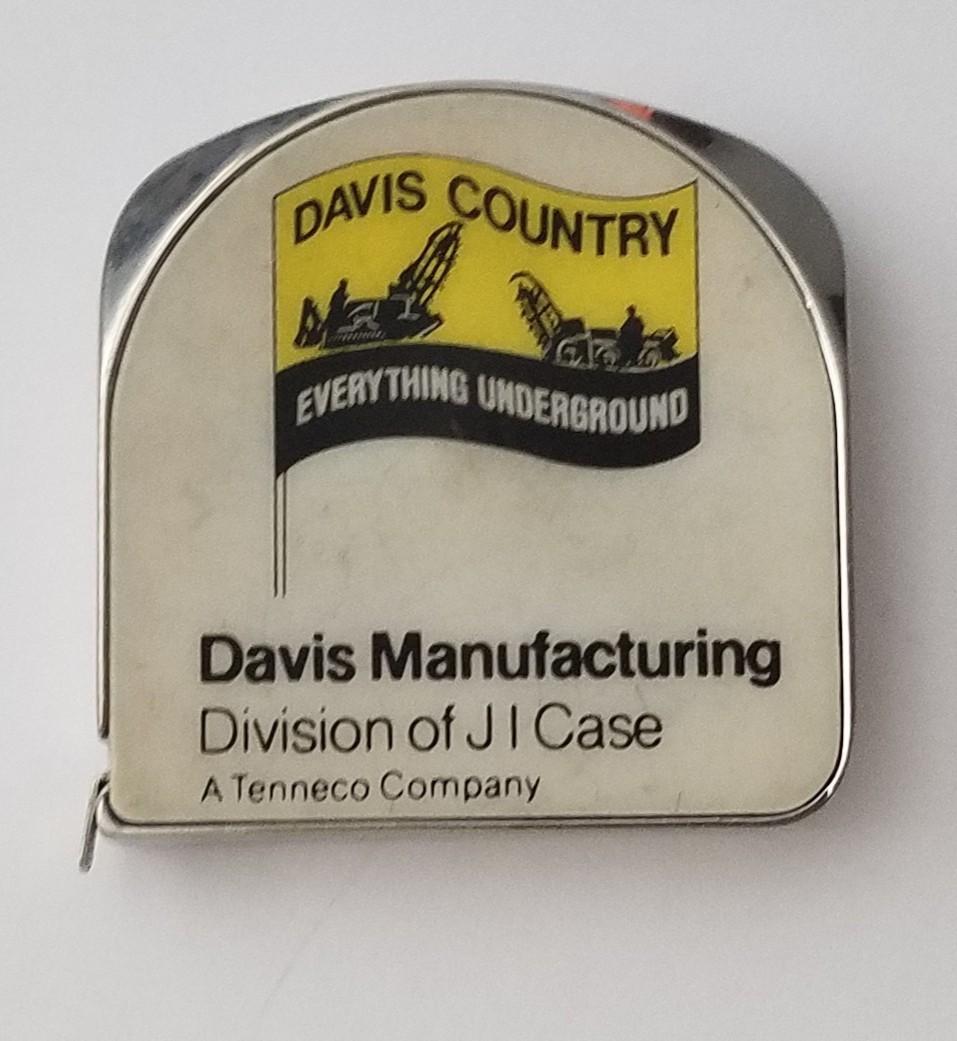 Davis Country, Everything Underground, JI CASE Tape Measure. Lufkin Made In USA