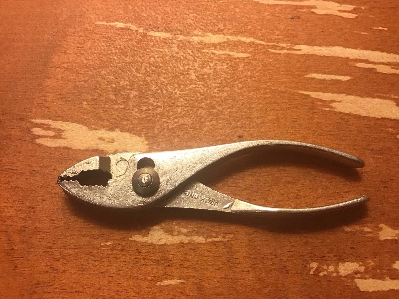 Vintage 4″ Miniature Slip Joint Pliers Hong Kong Pocket Tool Small Crafting
