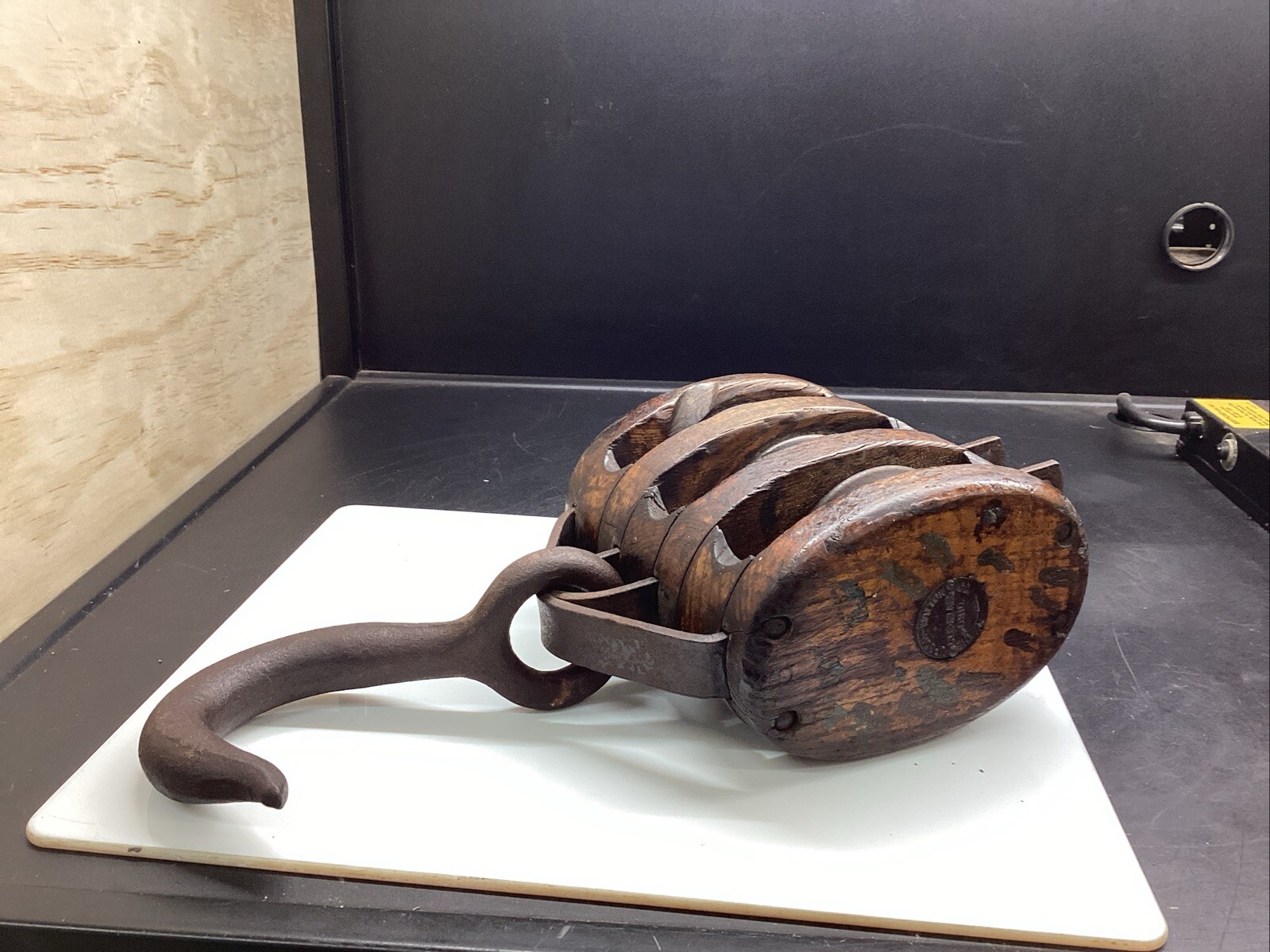 Vintage Upson- Walton Co. Cleveland Ohio Three Pulley Block And Tackle