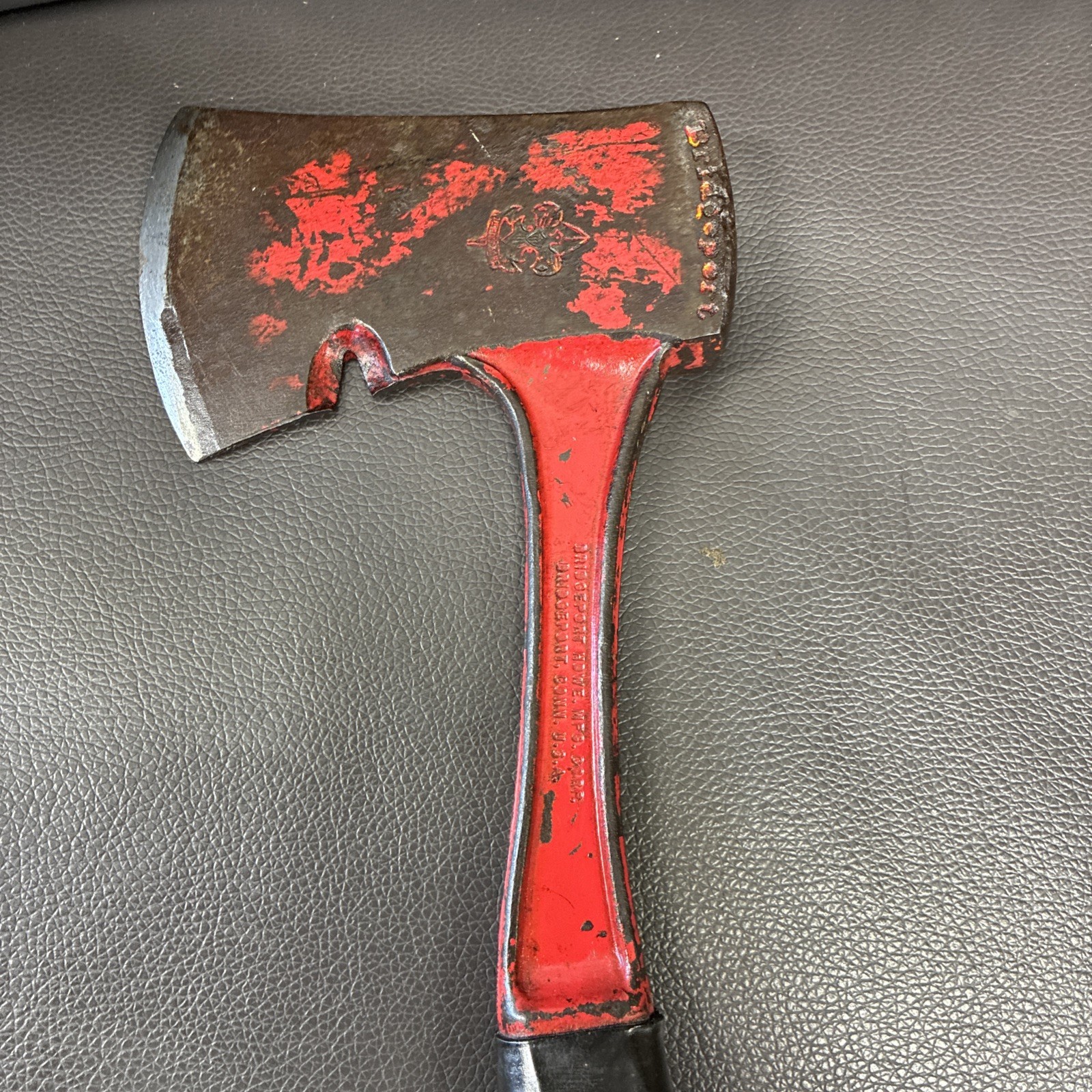 vintage bridgeport hatchet boy scout camp axe