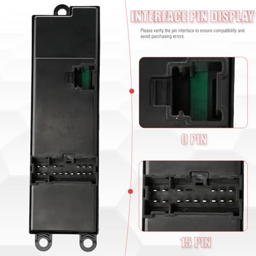 25401-5M000 Master Power Window Switch Driver Side Compatible with Sentra 2000