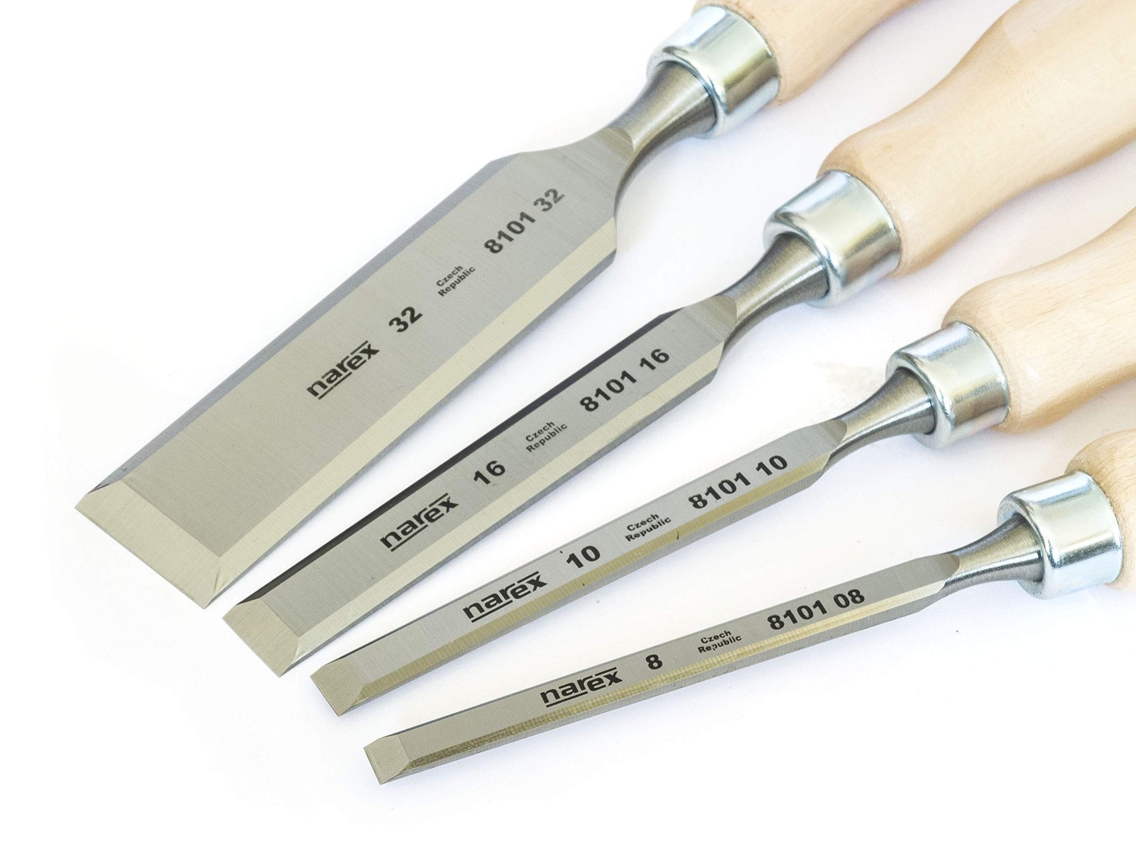 Narex Chisel Set 4-pcs (width 8/10/16/32 mm)