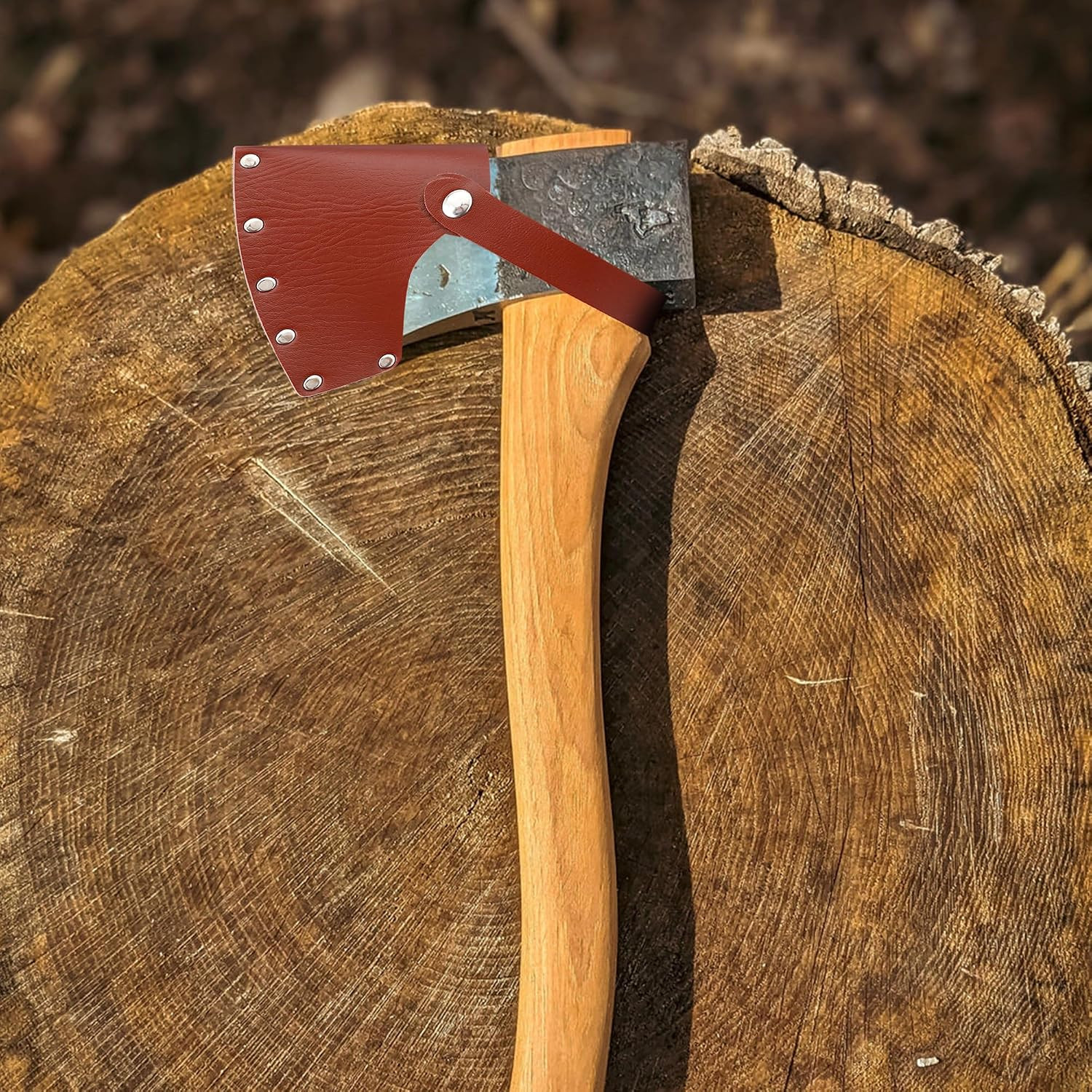 Leather Axe Sheath, Adjustable Hatchet Head Sheath, Durable Hatchet Blade Protec