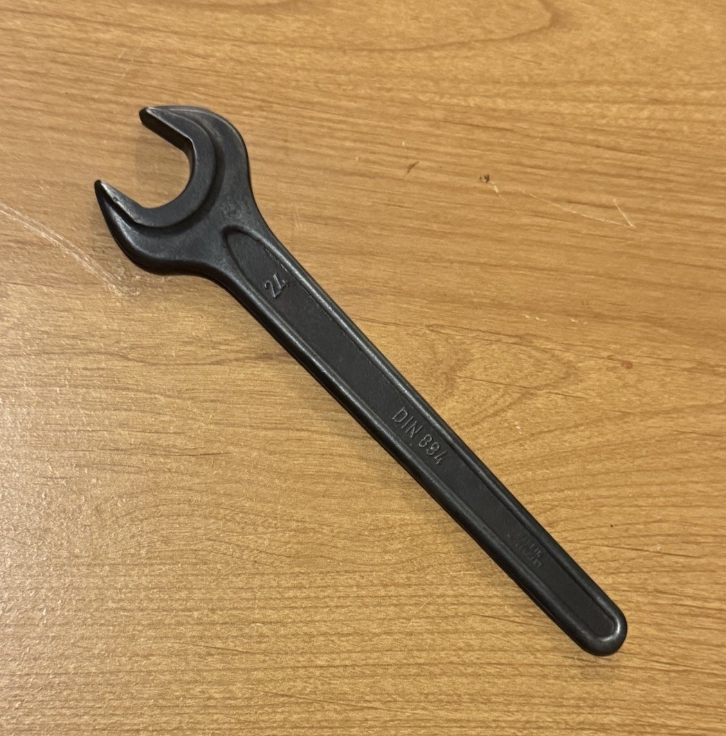 Vintage DIN 894 24mm Metric Single Open End wrench made in Germany GWB