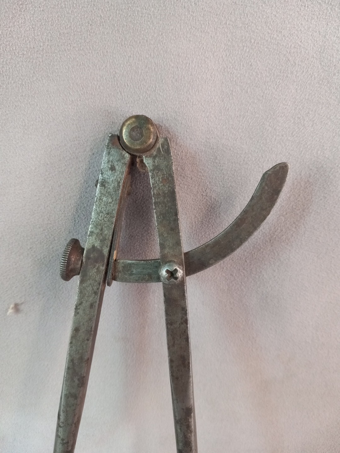 8” Winged Divider Compass USA Antique