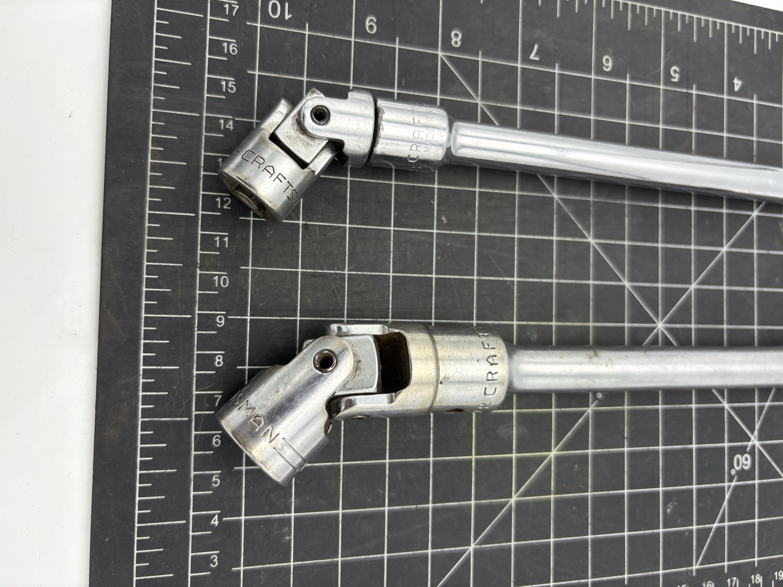 Vintage Craftsman 1/2” 3/8” Socket Swivel Joint Extension Bar 6” 10”