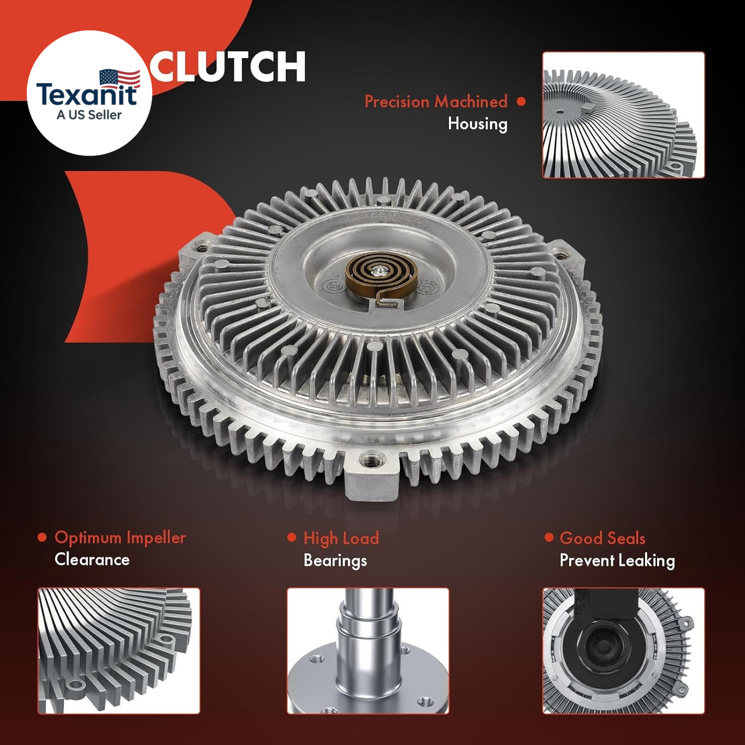 Engine Cooling Fan Clutch Compatible with BMW E34 E36 E39 E46 E53 Series 323Ci 3