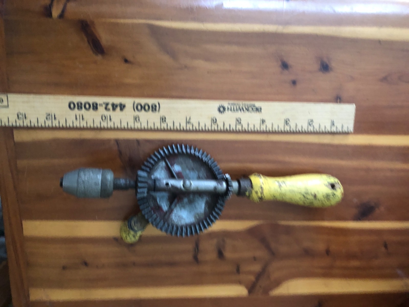 Hand Drill Egg Beater Style 12” Length READ DESCRIPTION