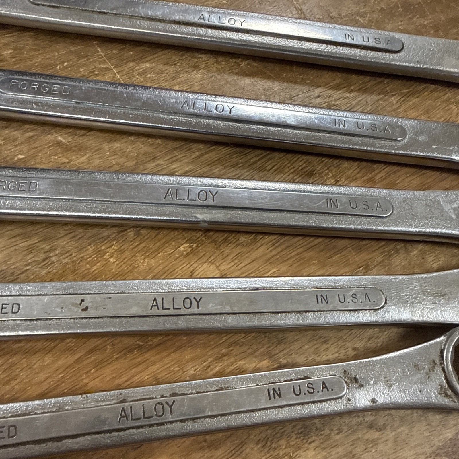 Vintage SK Tools USA 5 Piece Set C-40 1-1/4” Thru C-28 7/8” 12 Point Combination