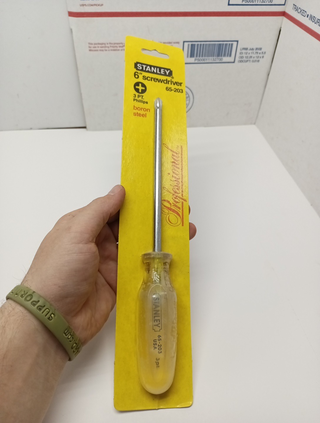 Stanley Professional Screwdriver 6″ Boron Steel 65-203 Vintage 1987 USA