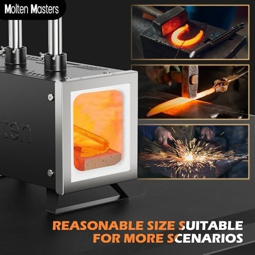 MMasters 2-Burner Propane Forge Kit for Blacksmithing & Knife Making