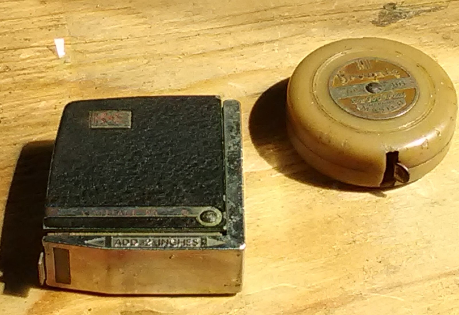 2 Vintage Measuring Tapes- 10′ Keuffel & Esser – 6′ Brownie Master – Made in USA