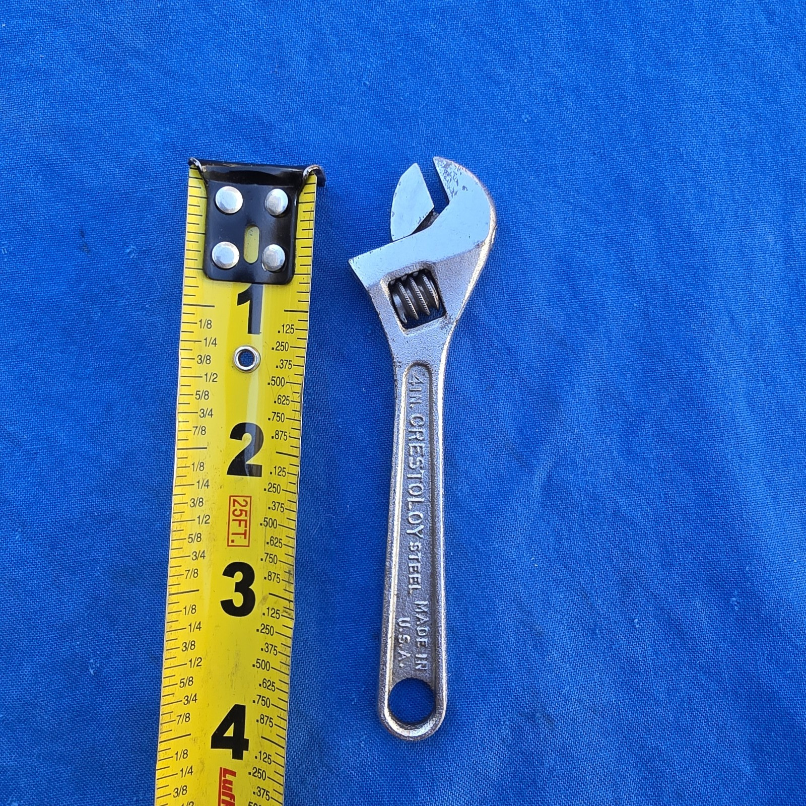 Vintage CRESCENT Tool Co. 4″ Adjustable Wrench Jamestown NY. USA